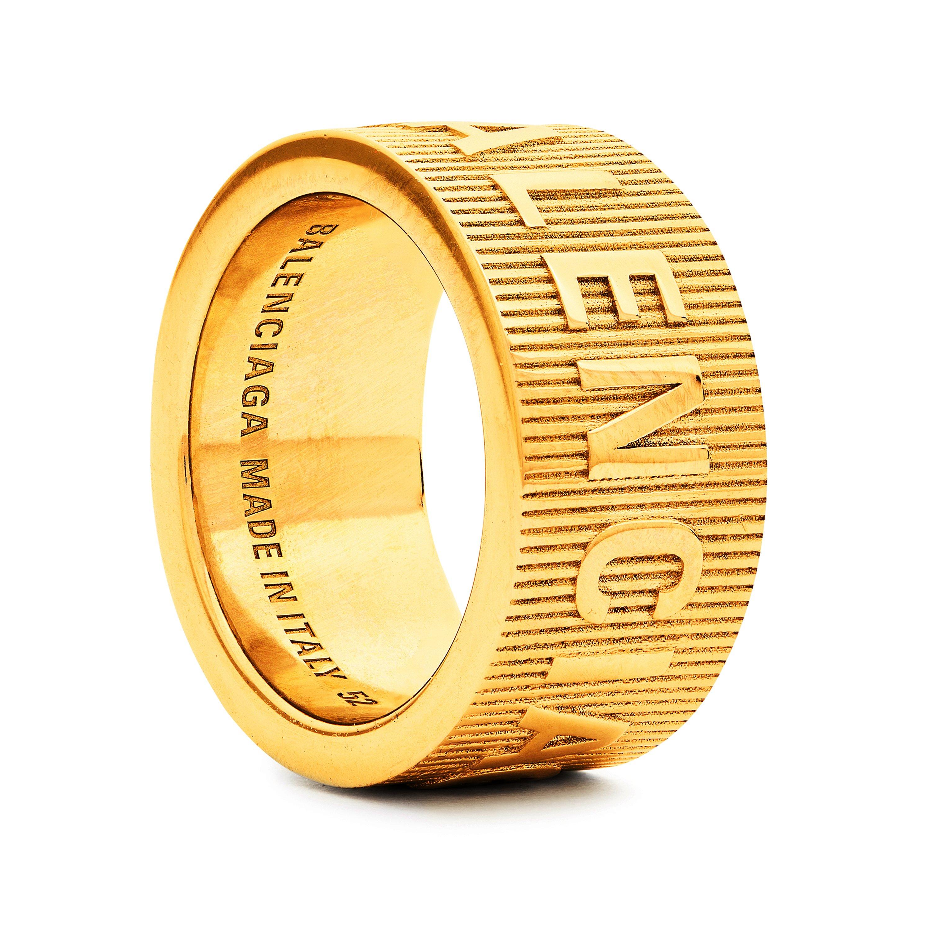 Balenciaga | Force Striped Ring | Rings | Cruise Fashion