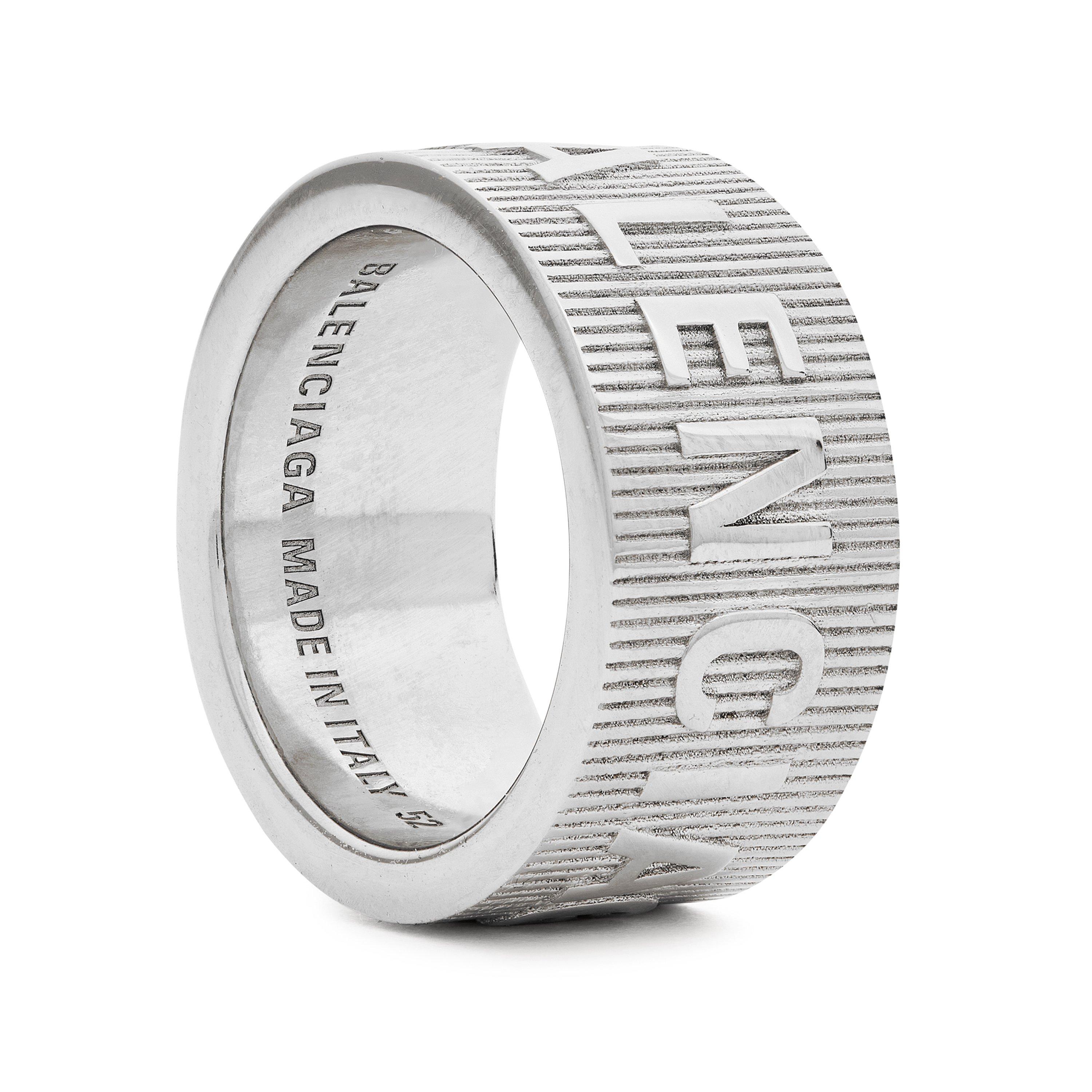 ◆関税込◆【BALENCIAGA】Force Striped ring Force Striped ring in gold - Balenciaga | Mytheresa