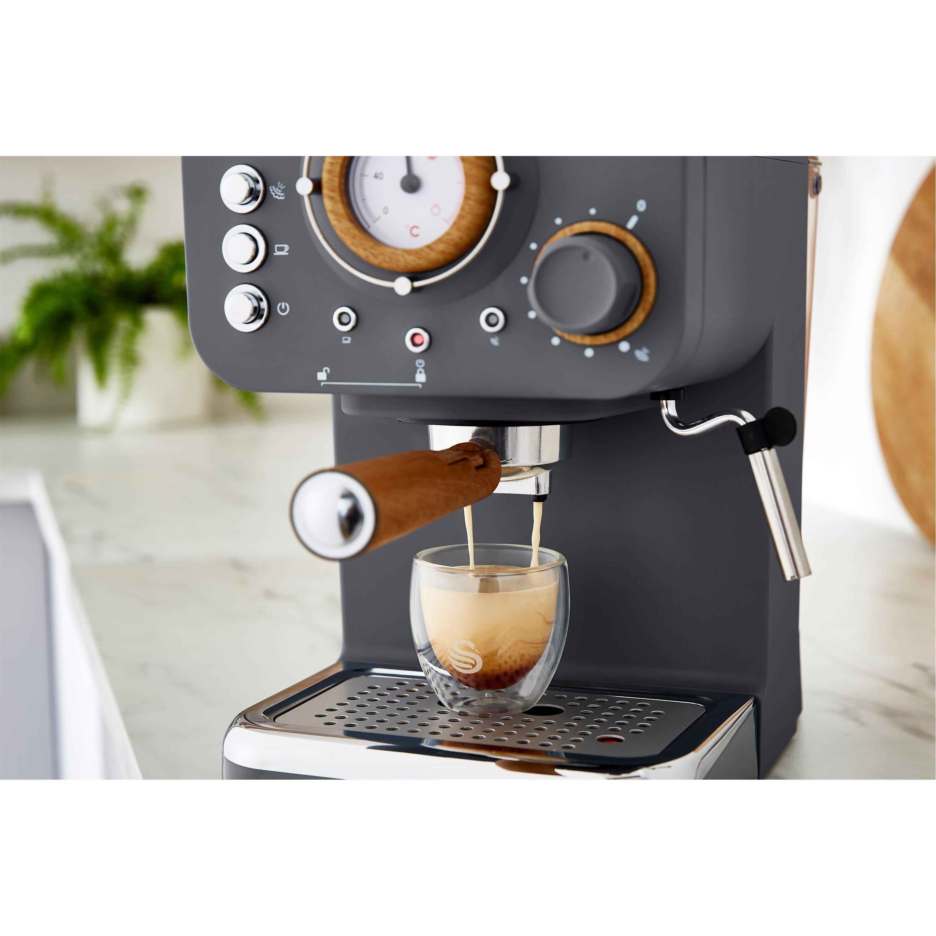 Slate Grey - Swan - Nordic Espresso Coffee Machine - Grey - 4