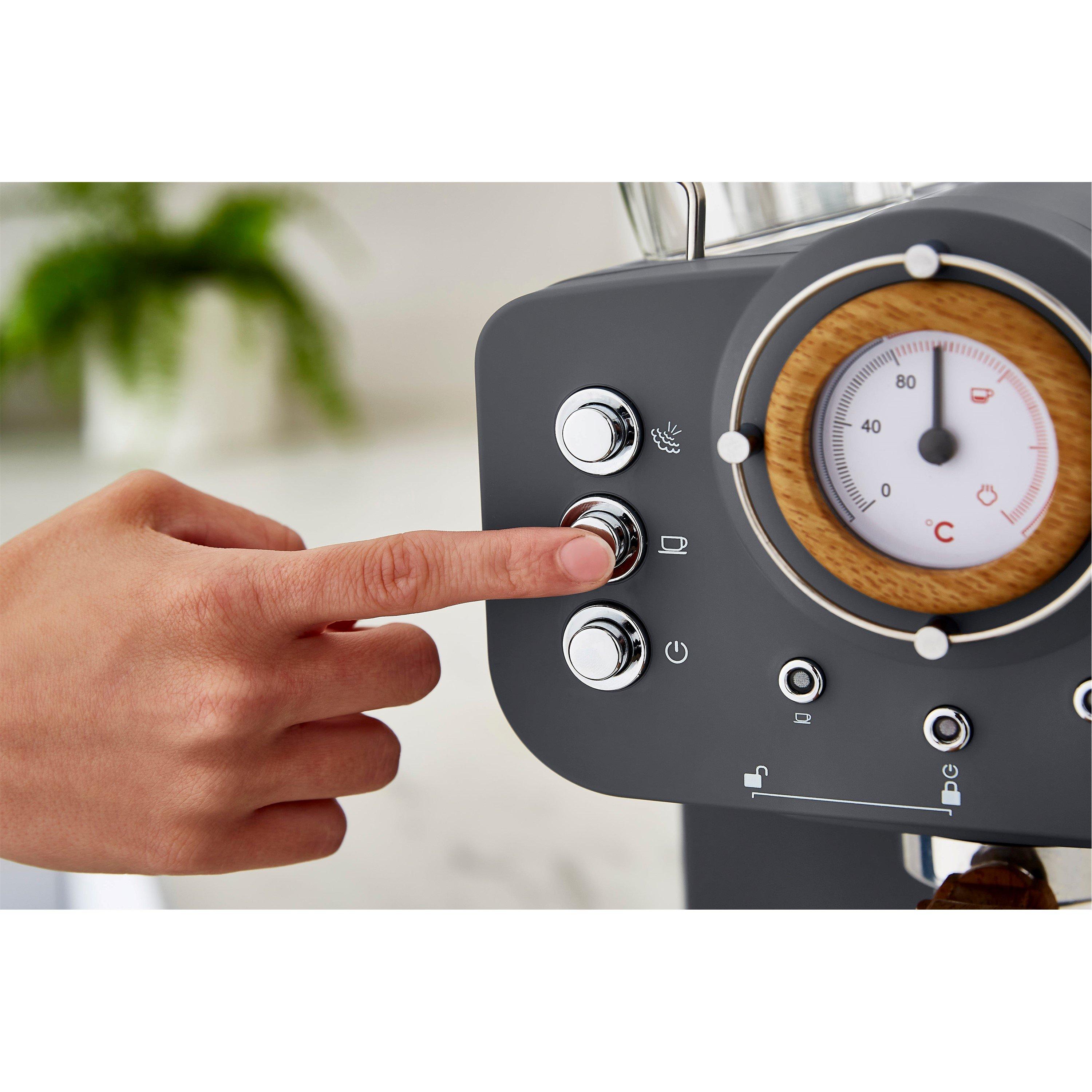 Slate Grey - Swan - Nordic Espresso Coffee Machine - Grey - 5