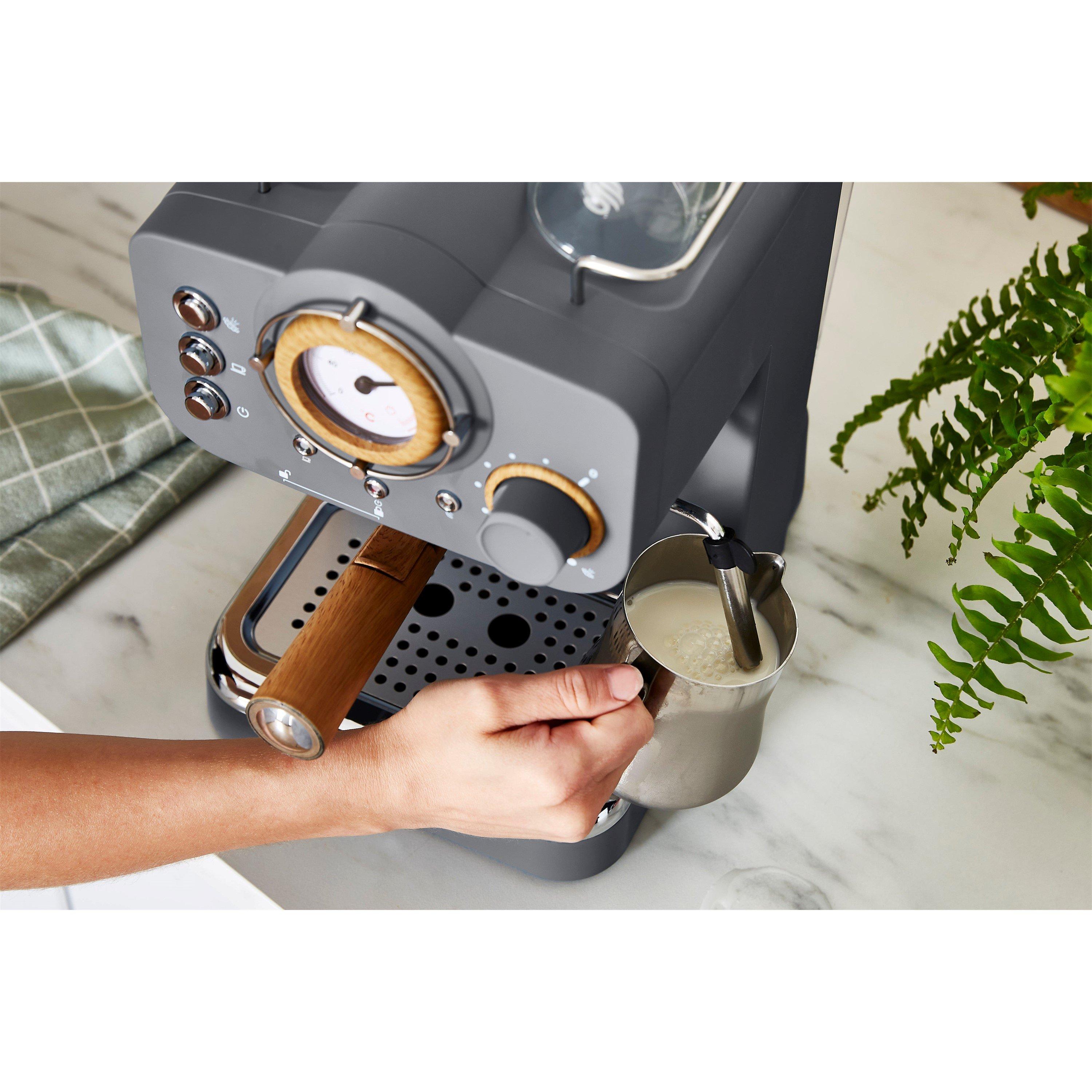 Slate Grey - Swan - Nordic Espresso Coffee Machine - Grey - 7