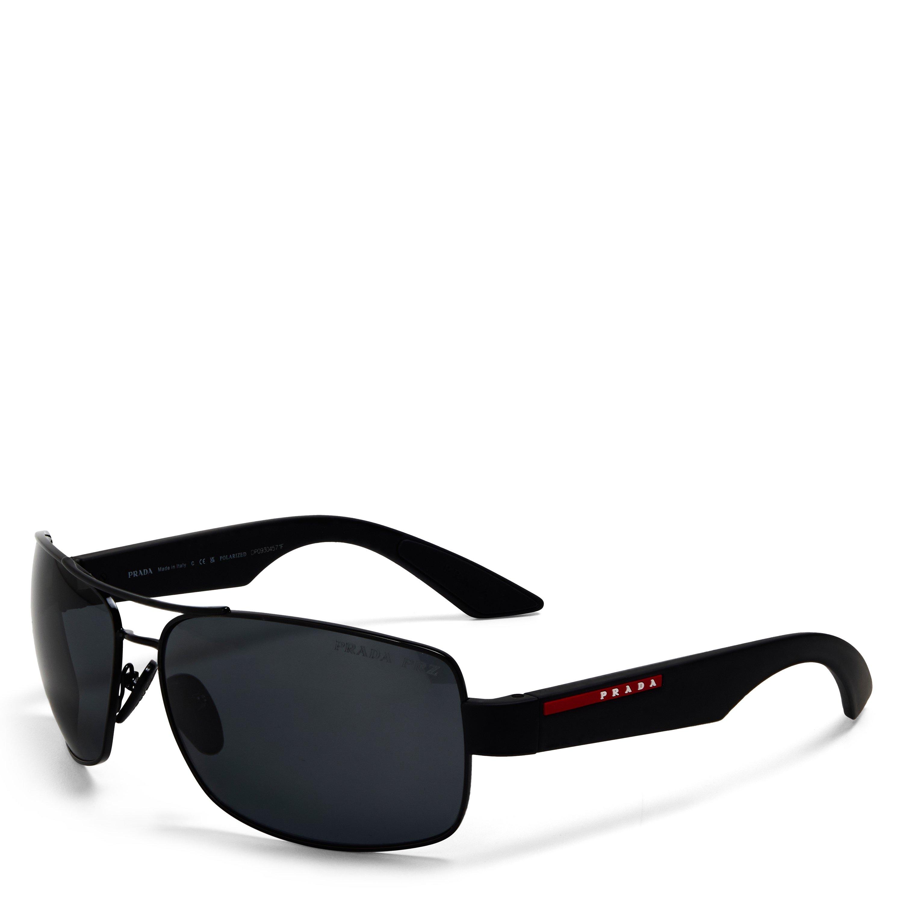 Prada Men's 0PS 50ZS Wrap Sunglasses - Black