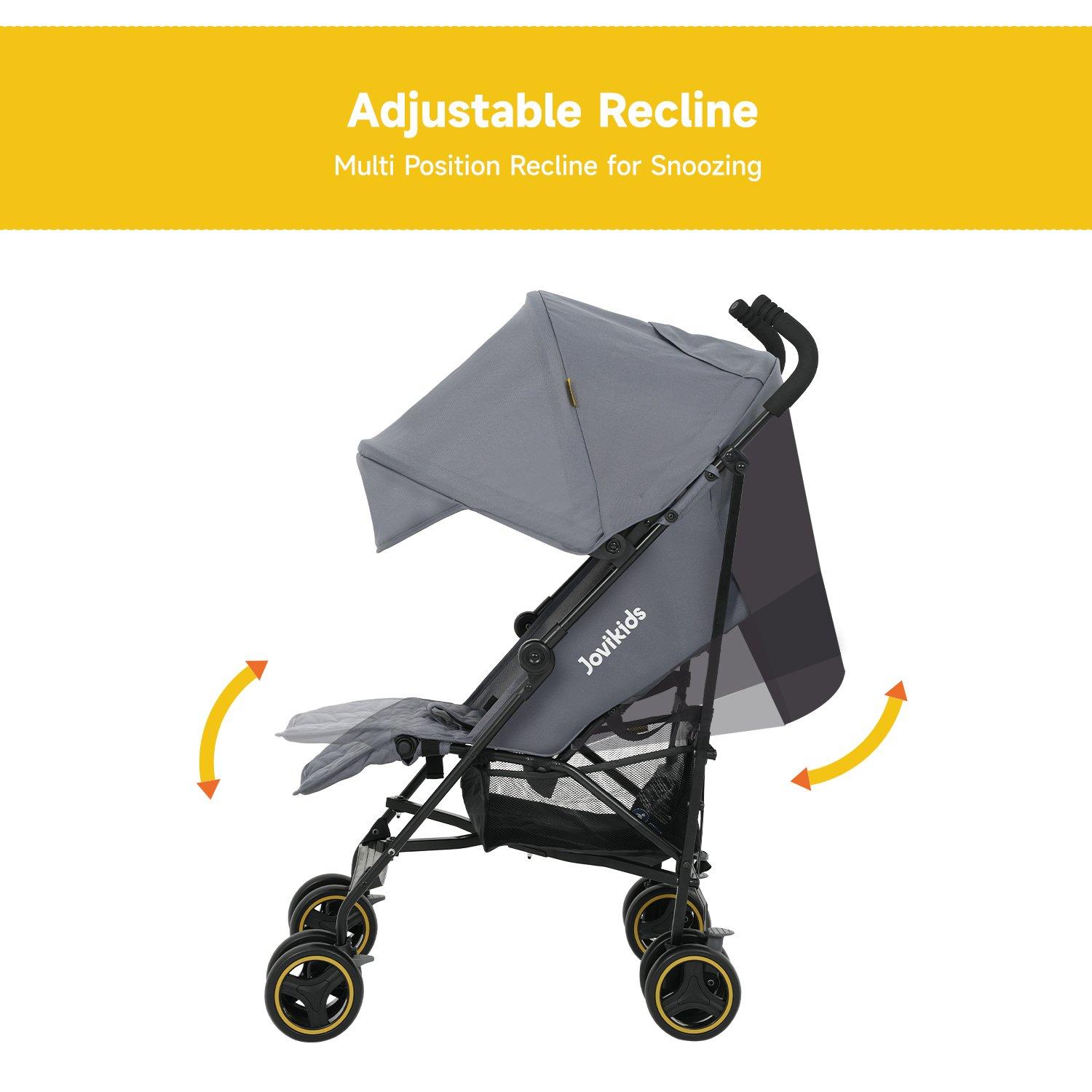 Grey - JoviKids - JoviKids Ezra Stroller - Grey - 5