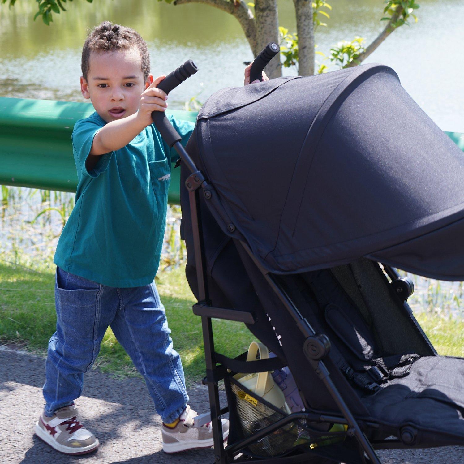 Grey - JoviKids - JoviKids Ezra Stroller - Grey - 8