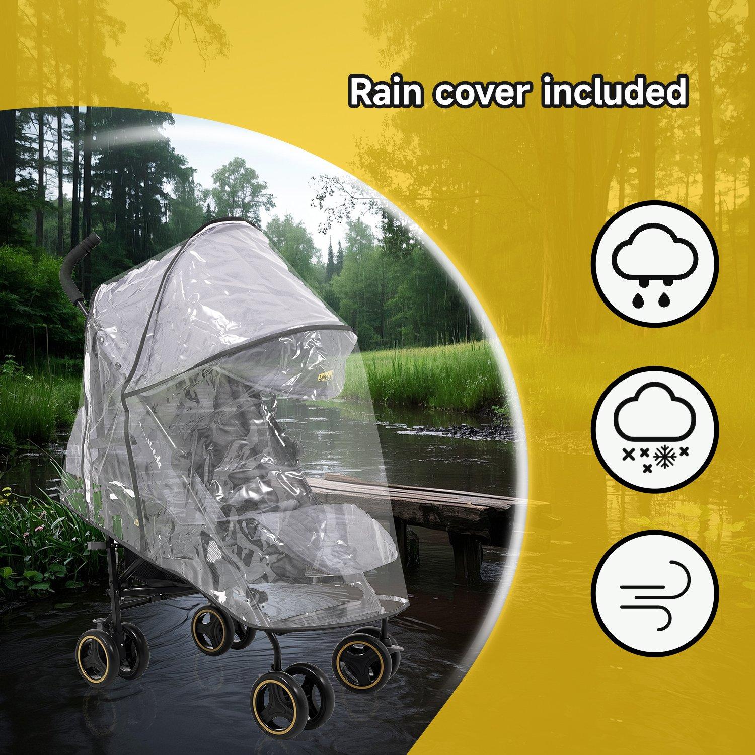 Grey - JoviKids - JoviKids Ezra Stroller - Grey - 9