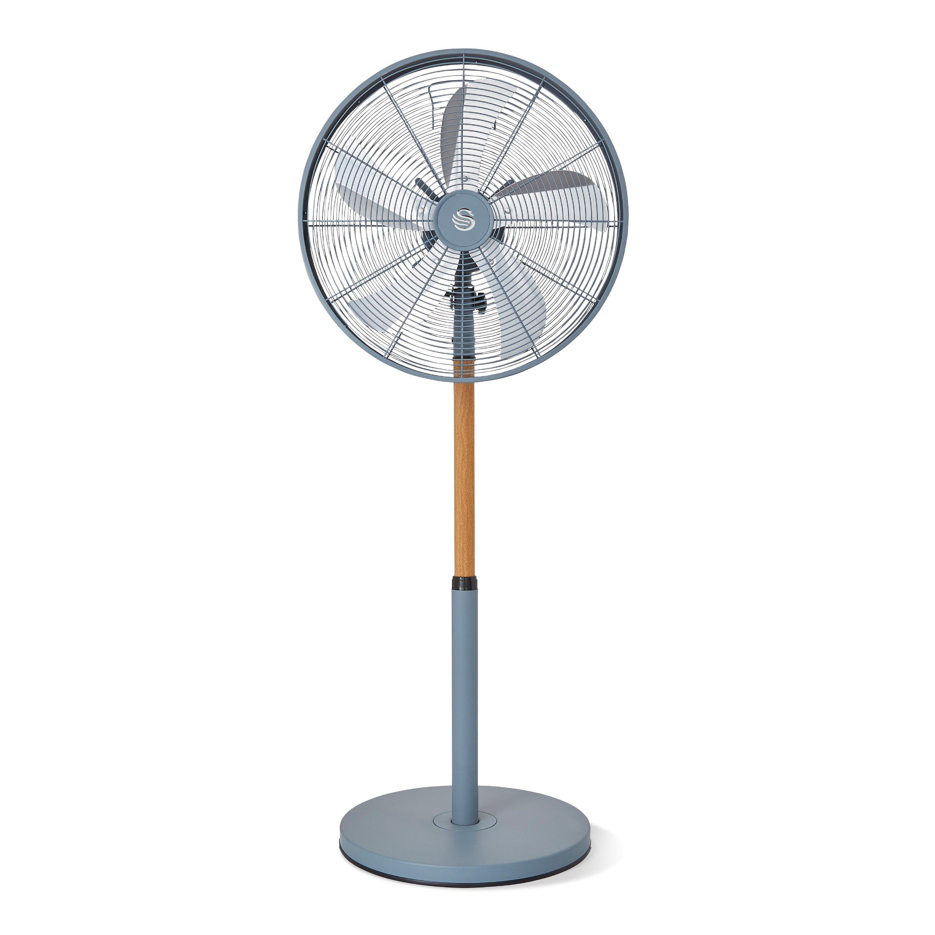 Grey - Swan - Swan Nordic 16 Inch Stand Fan - 1