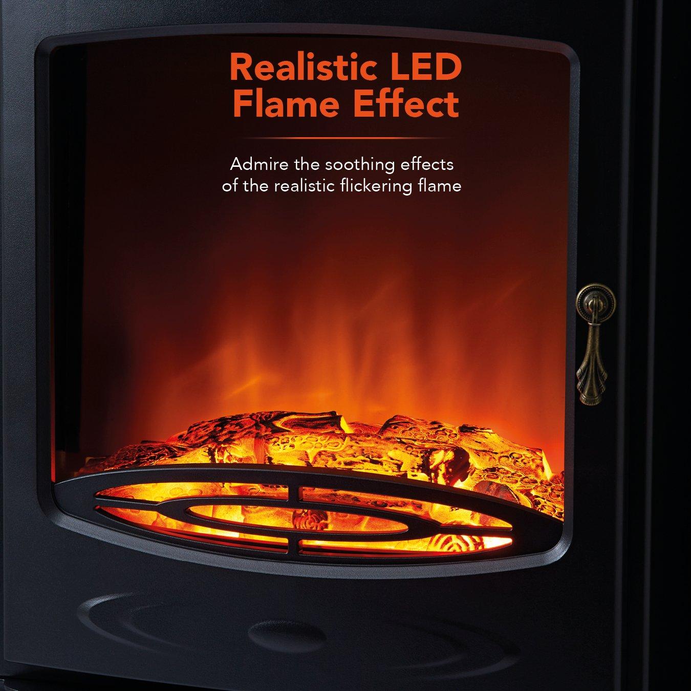 Oak - Warmlite - Cambridge 1.85KW Stove - 4