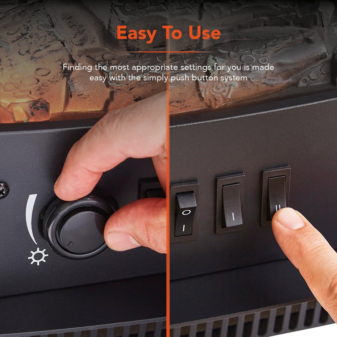 Oak - Warmlite - Cambridge 1.85KW Stove - 7