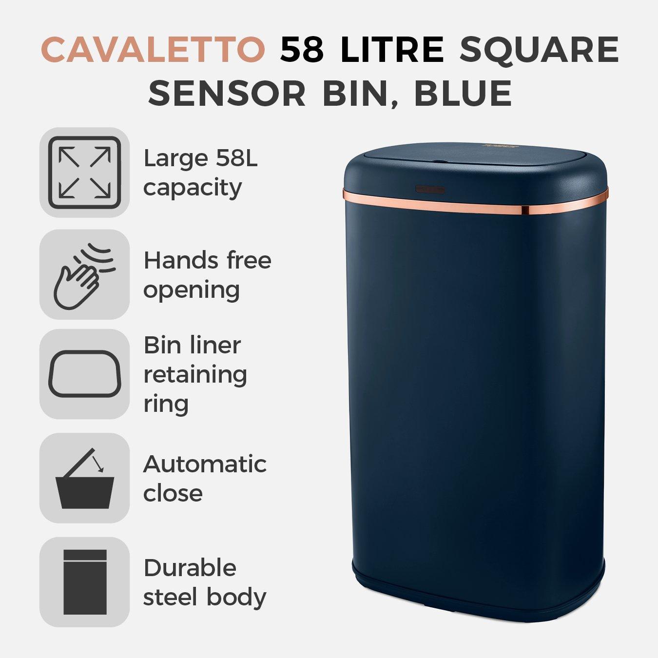 Midnight Blue - Tower - Cavaletto 58L Sensor Bin Midnight Blue - 2