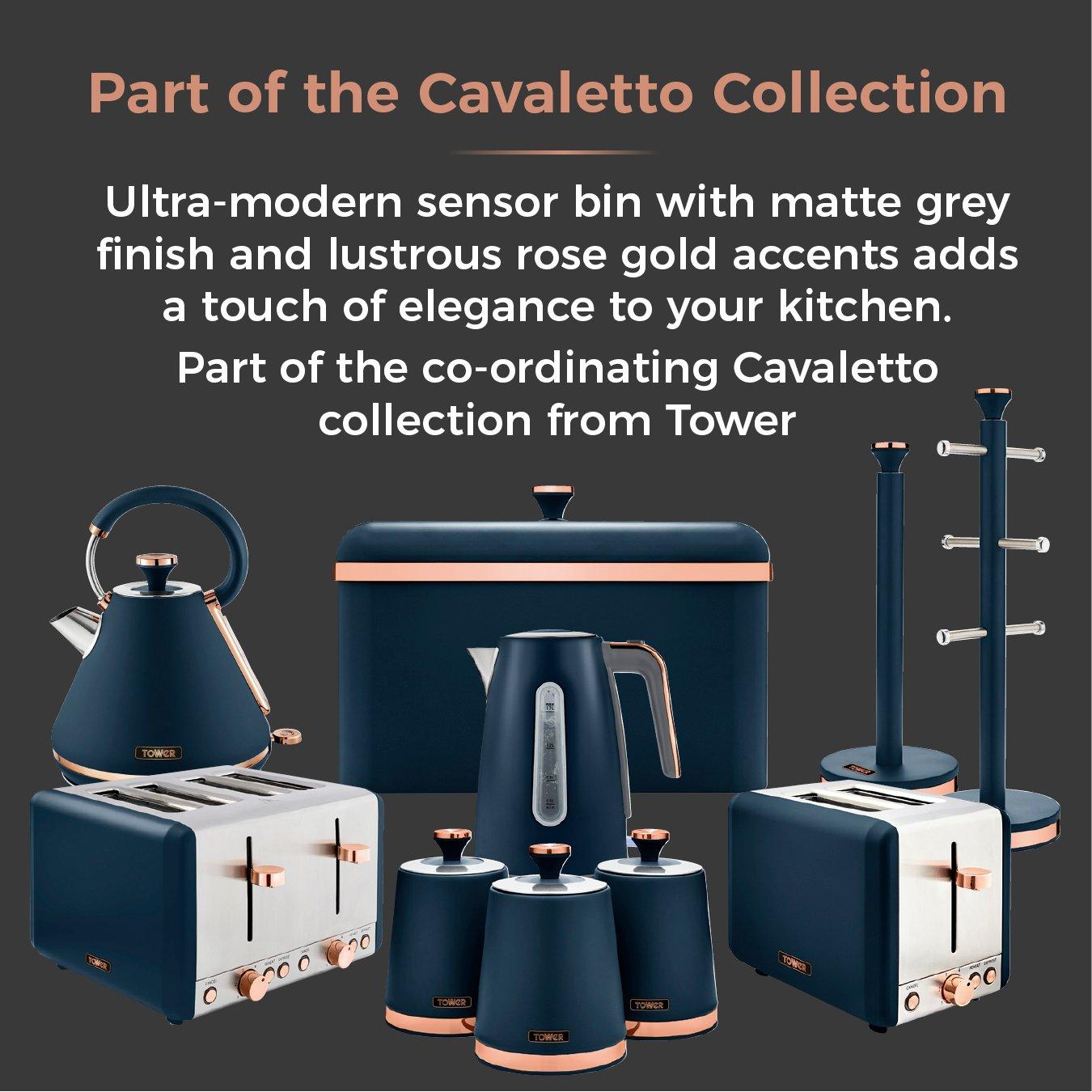 Midnight Blue - Tower - Cavaletto 58L Sensor Bin Midnight Blue - 8