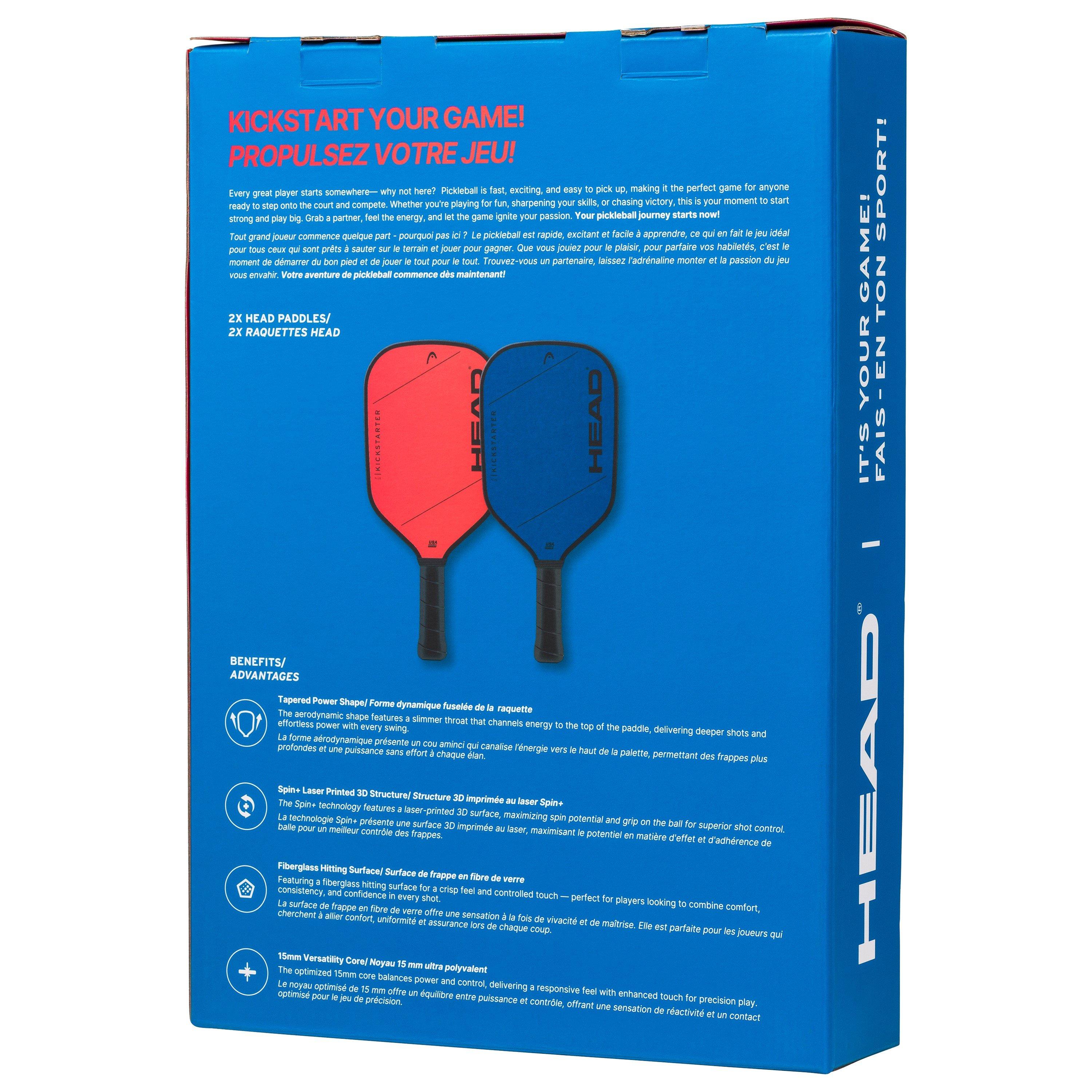 Crveno/Plavo - HEAD - Kickstarter Pickleball Pack - 3