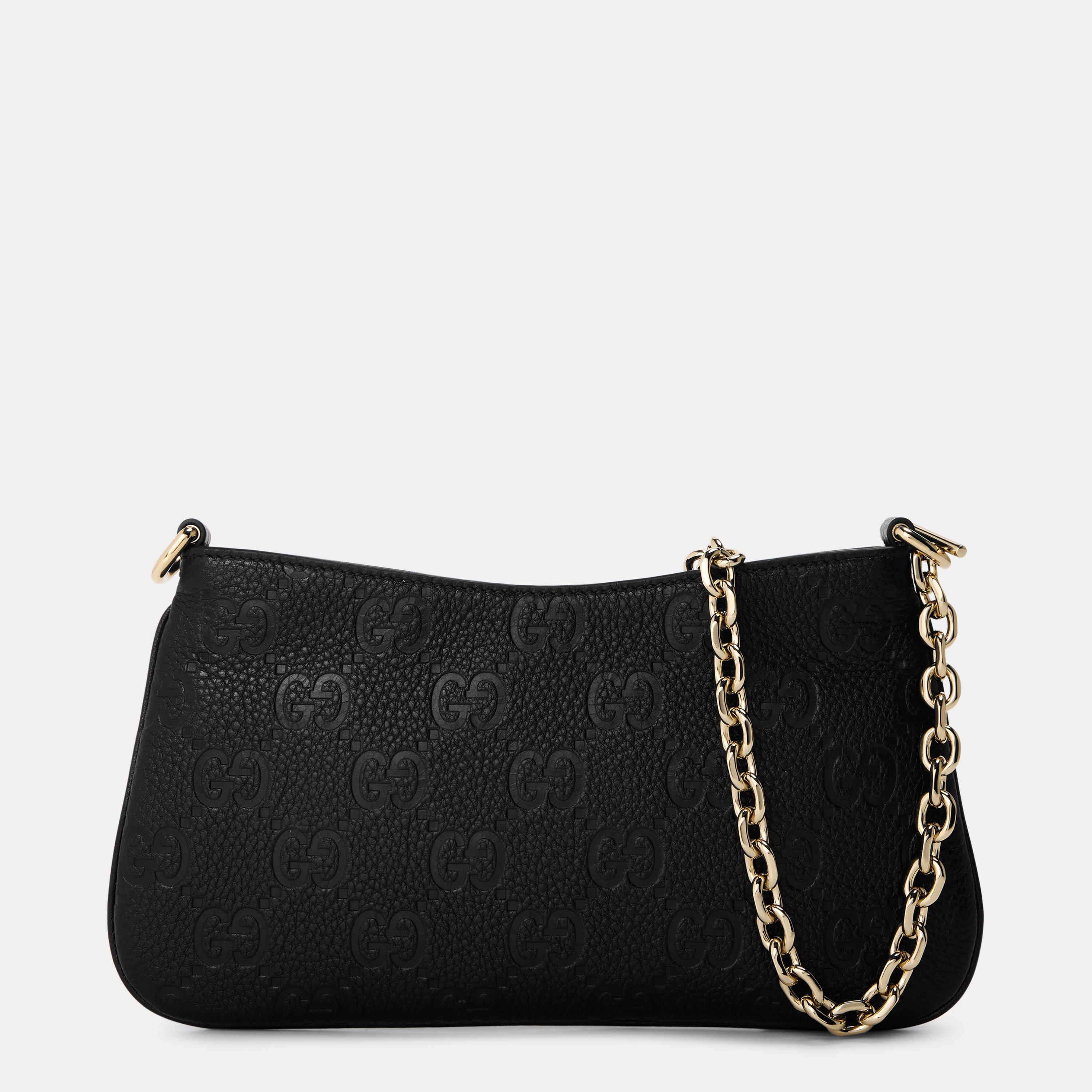 Black - Gucci - Women's Emblem Wallet On Chain - 1