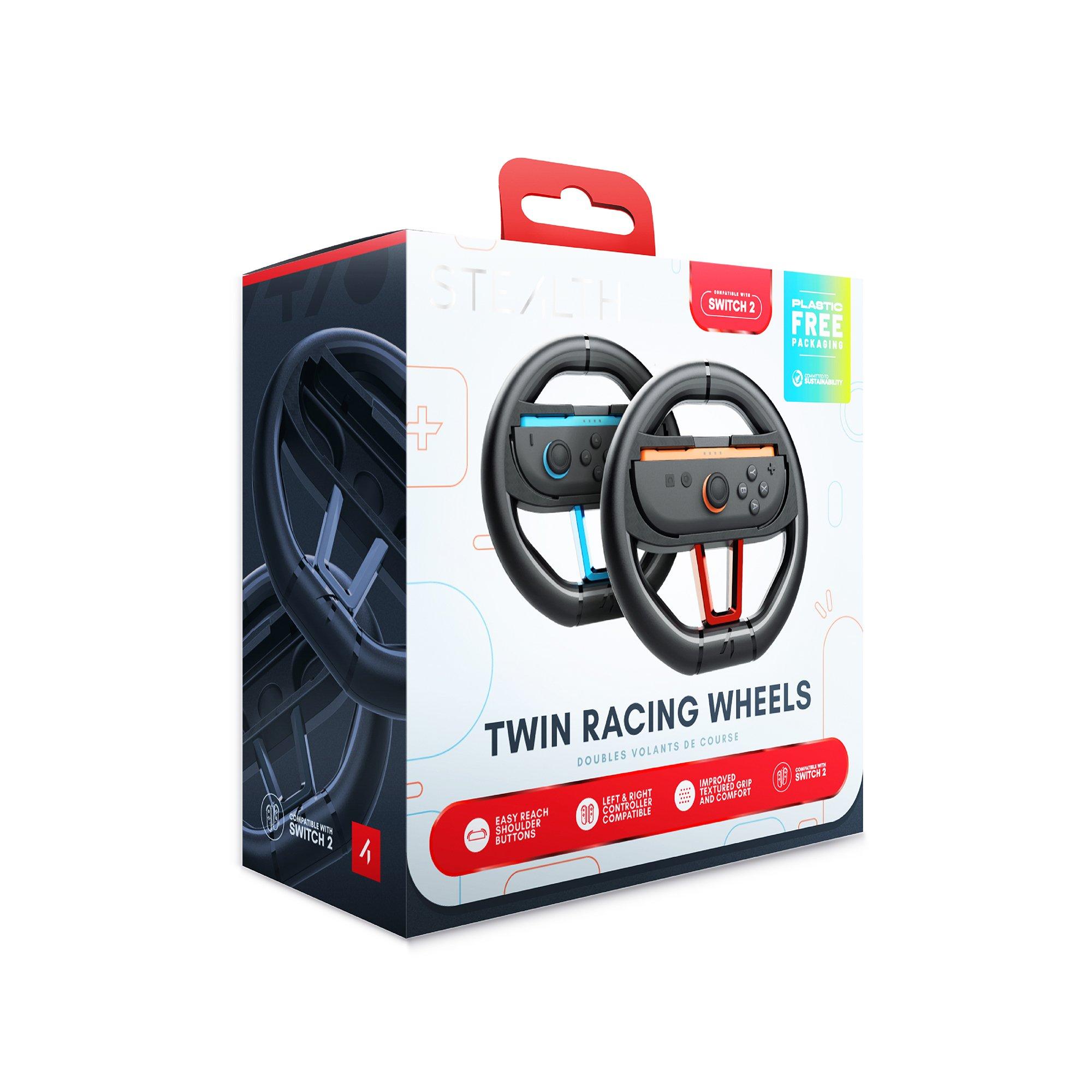 Stealth  Nintendo Switch 2 Joy Con Racing Wheel Twin Pack - 