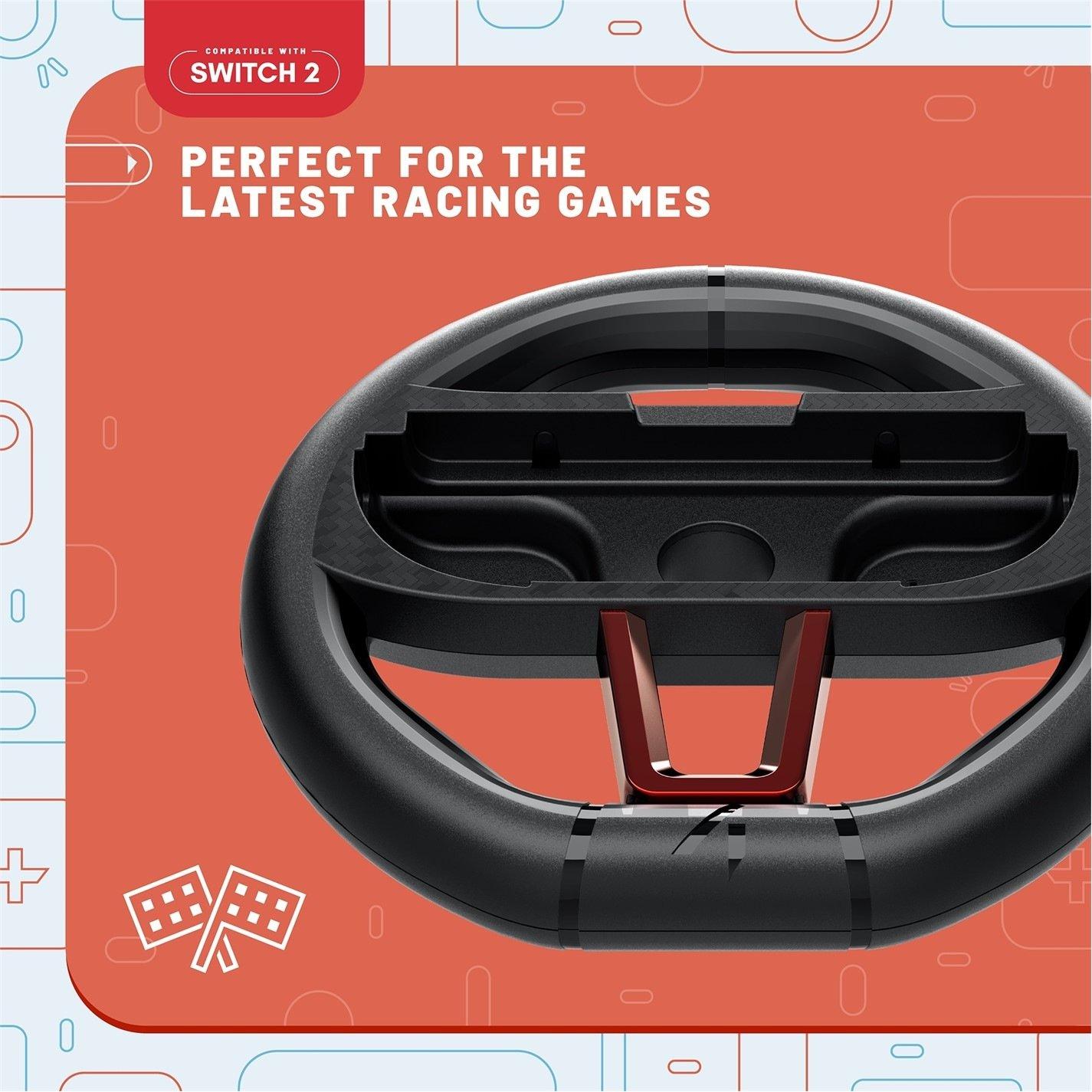 Stealth Nintendo Switch 2 Joy Con Racing Wheel Twin Pack | Sports Direct