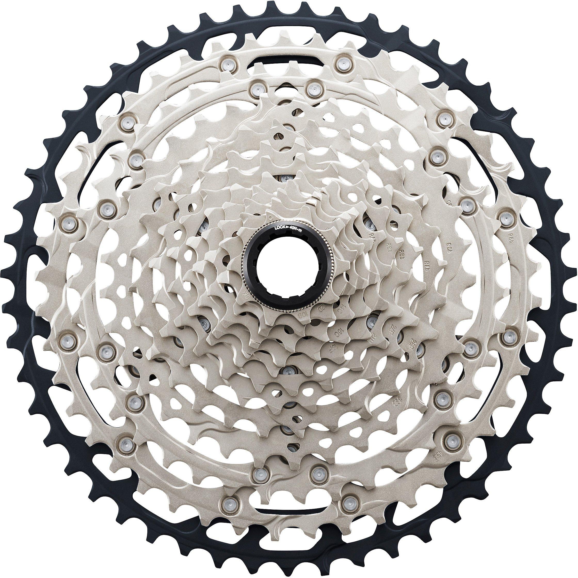 Srebrna - Shimano - CS-M7100 SLX 12-Speed Cassette 10 - 51T