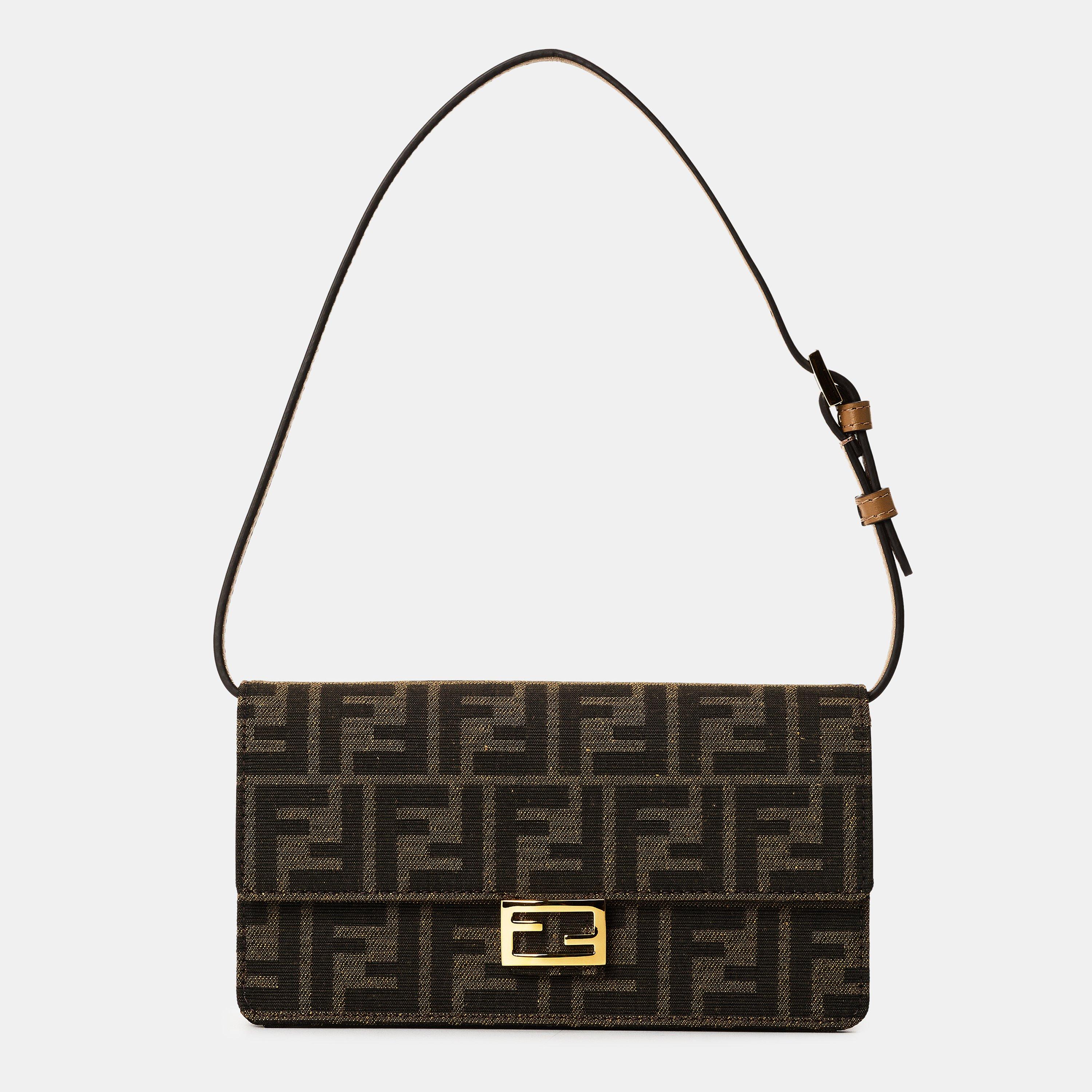 Fendi Wallet on Chain Baguette - Tobacco/Moro