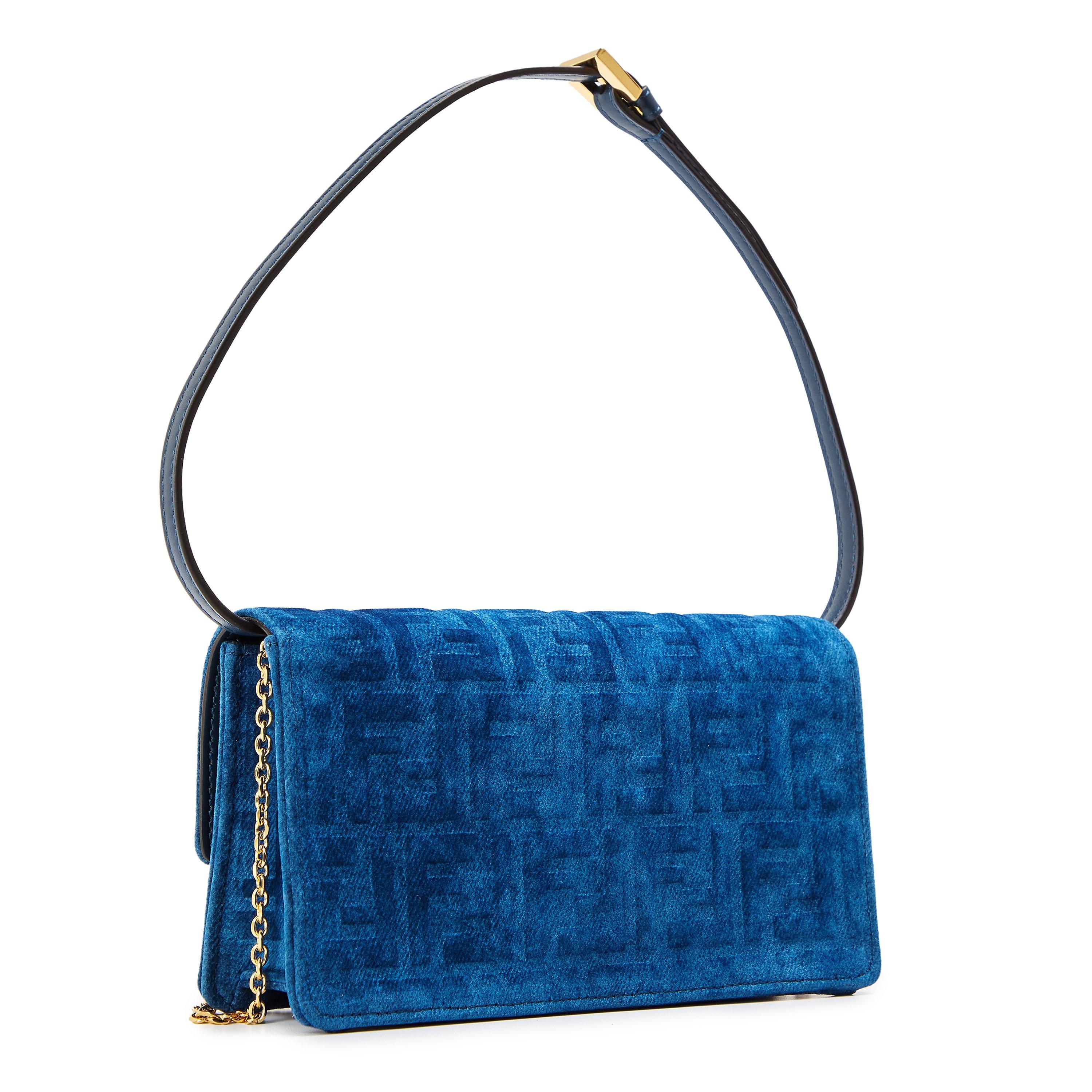 Blue - Fendi - Wallet on Chain Baguette - 2
