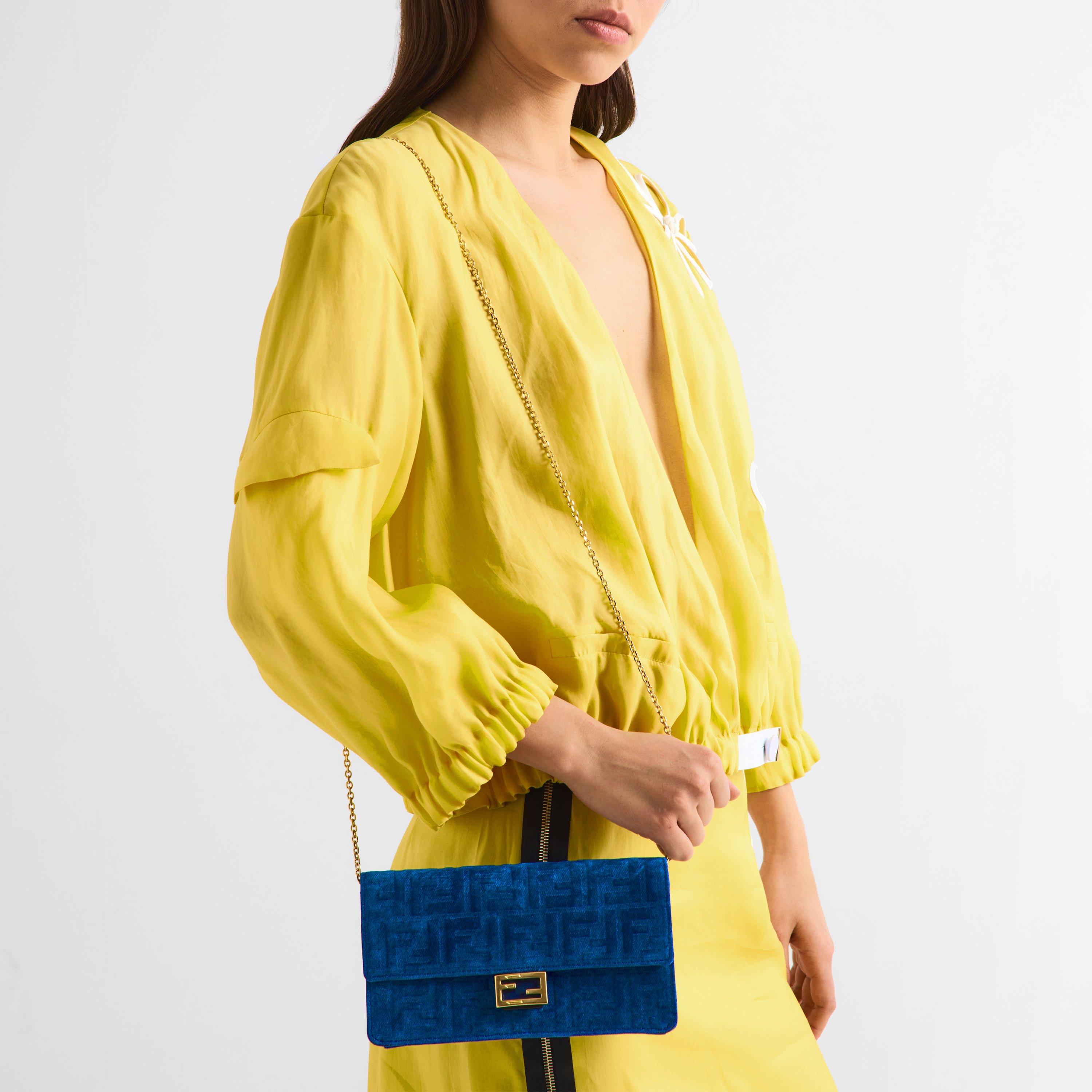 Blue - Fendi - Wallet on Chain Baguette - 3
