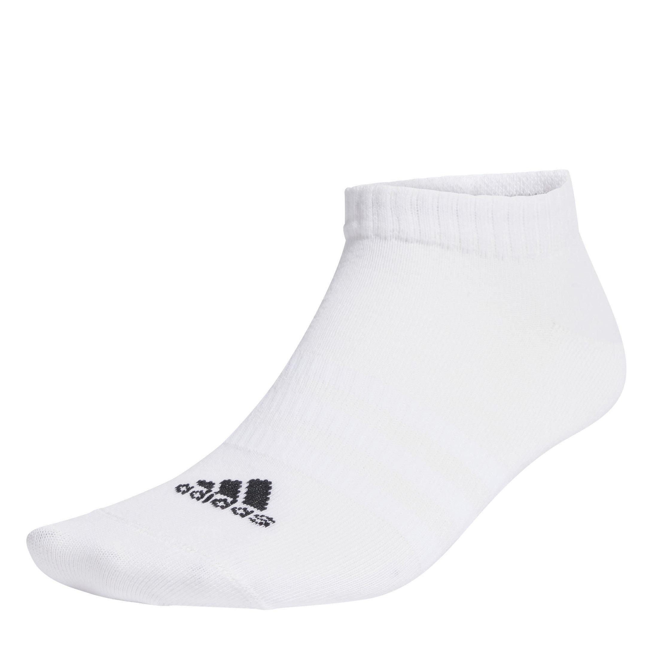Blanc - adidas - Thin and Light Sportswear Low-Cut Socks 3 Pairs - 2