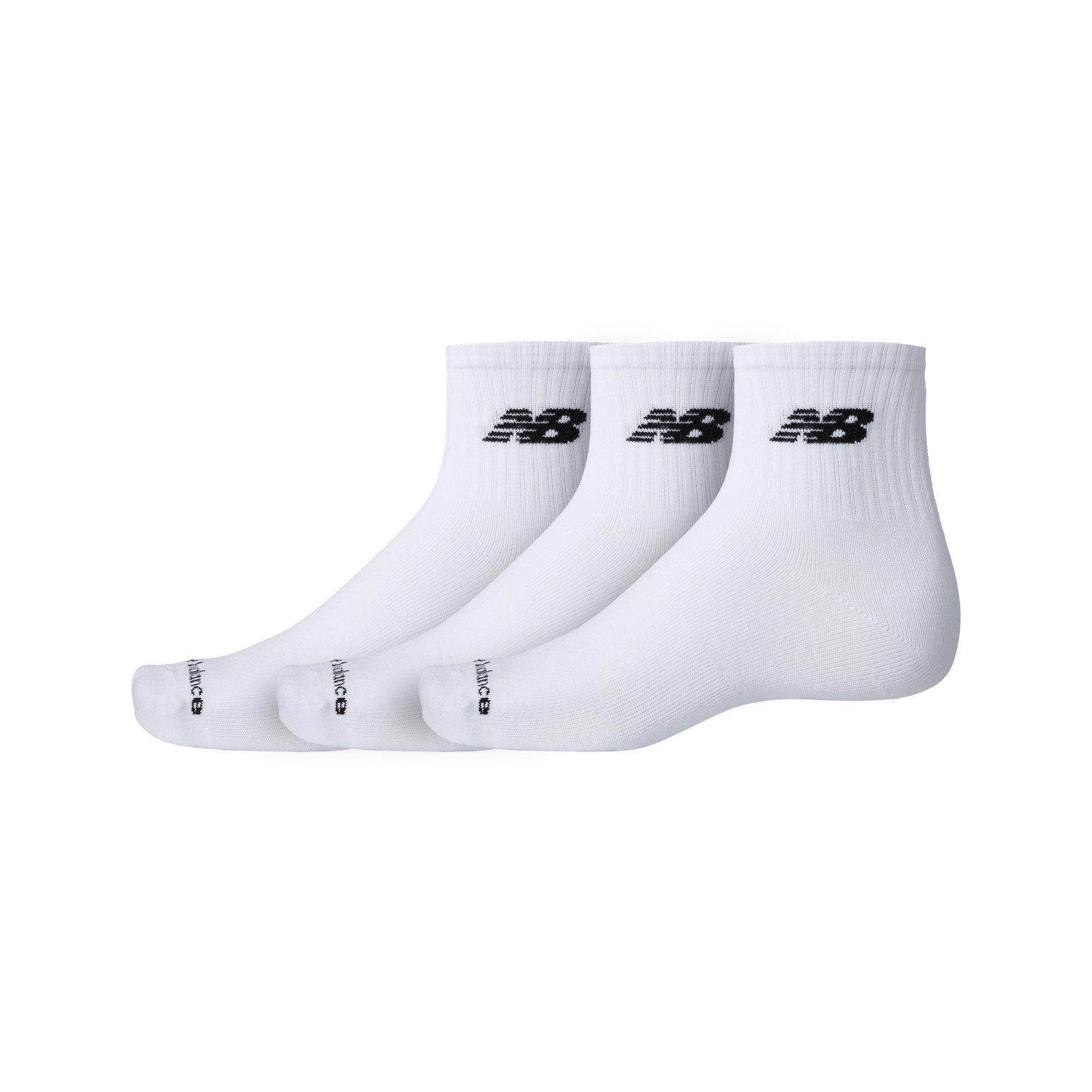 White - New Balance - Everyday Ankle Trainer Socks - 1