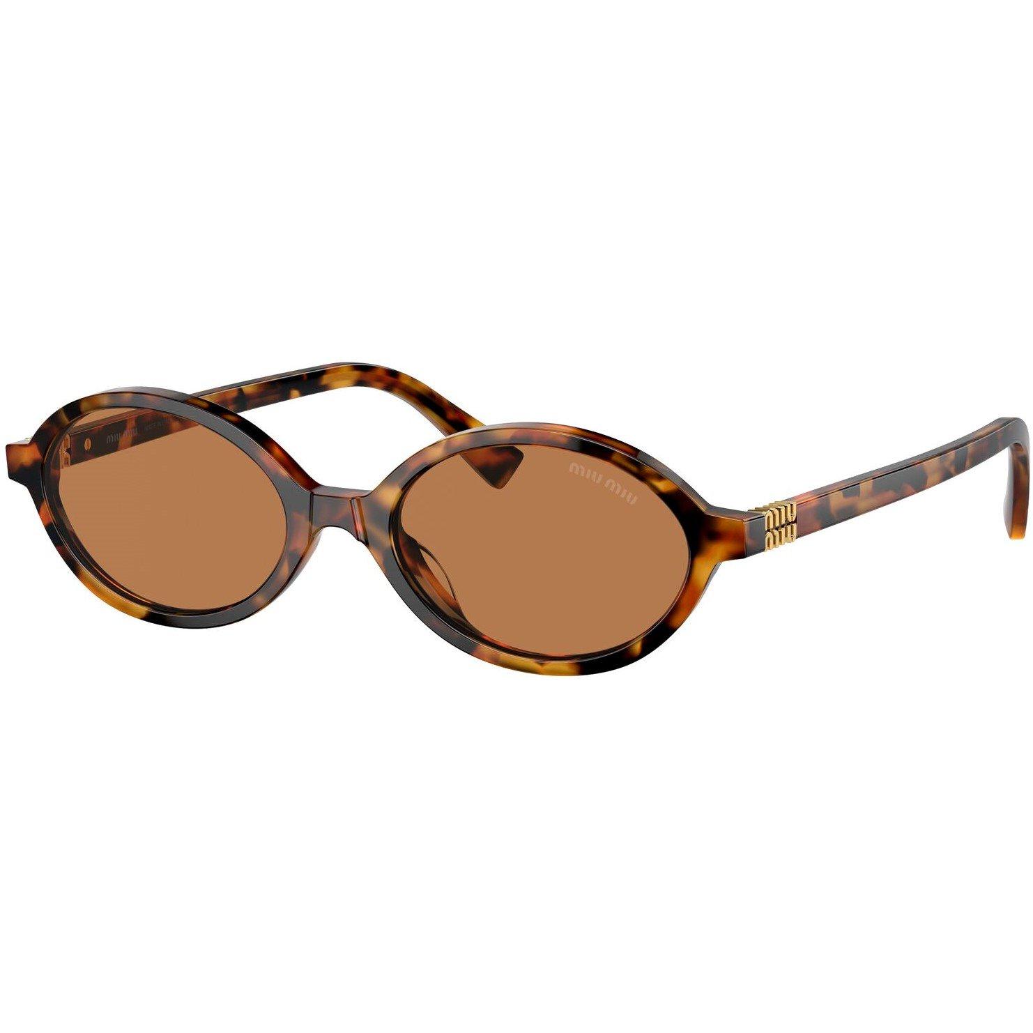 Light Havana - Miu Miu - Oval Sunglasses - 2
