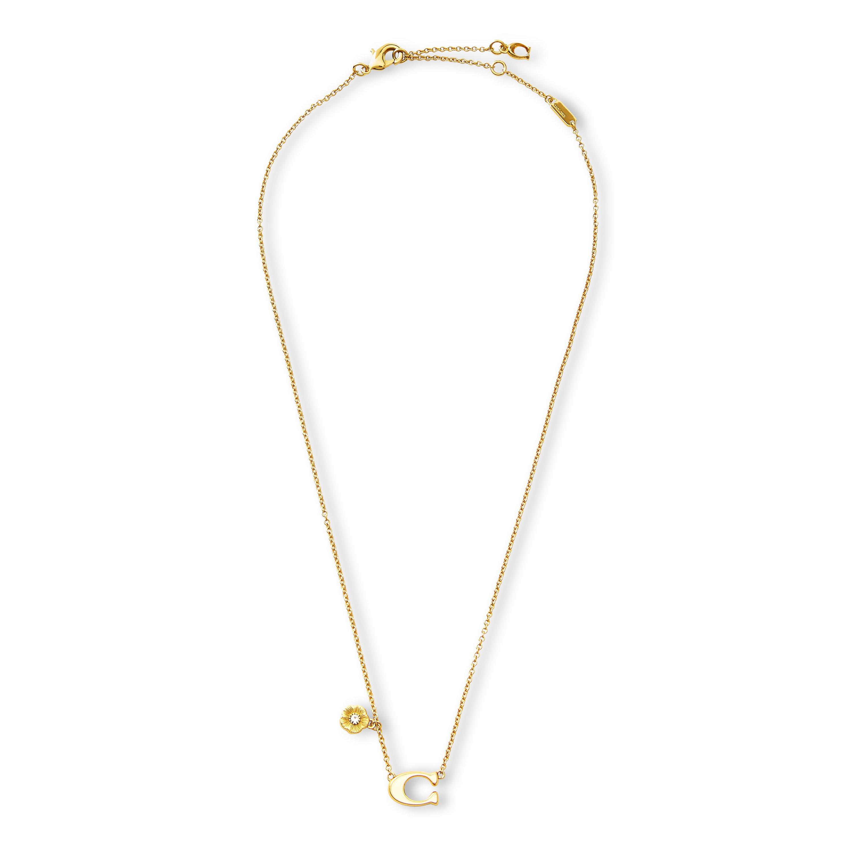 Chalk/Gold - Coach - Coach J EnamelPend Ld62