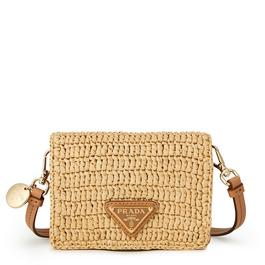Prada Crochet Card Holder With Shoulder Strap