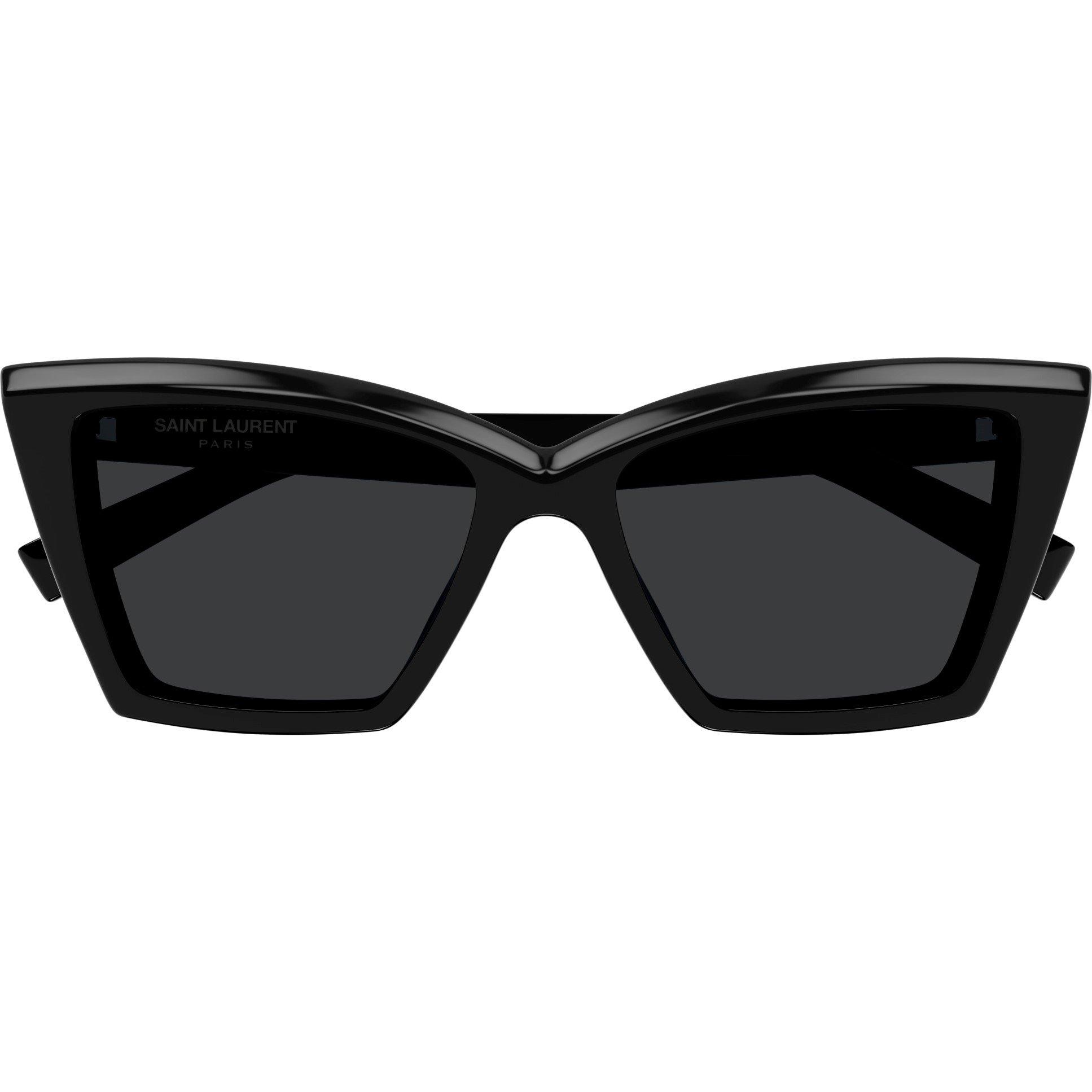 Black/Black - Saint Laurent - Women's Cat Eye Sunglasses - 2