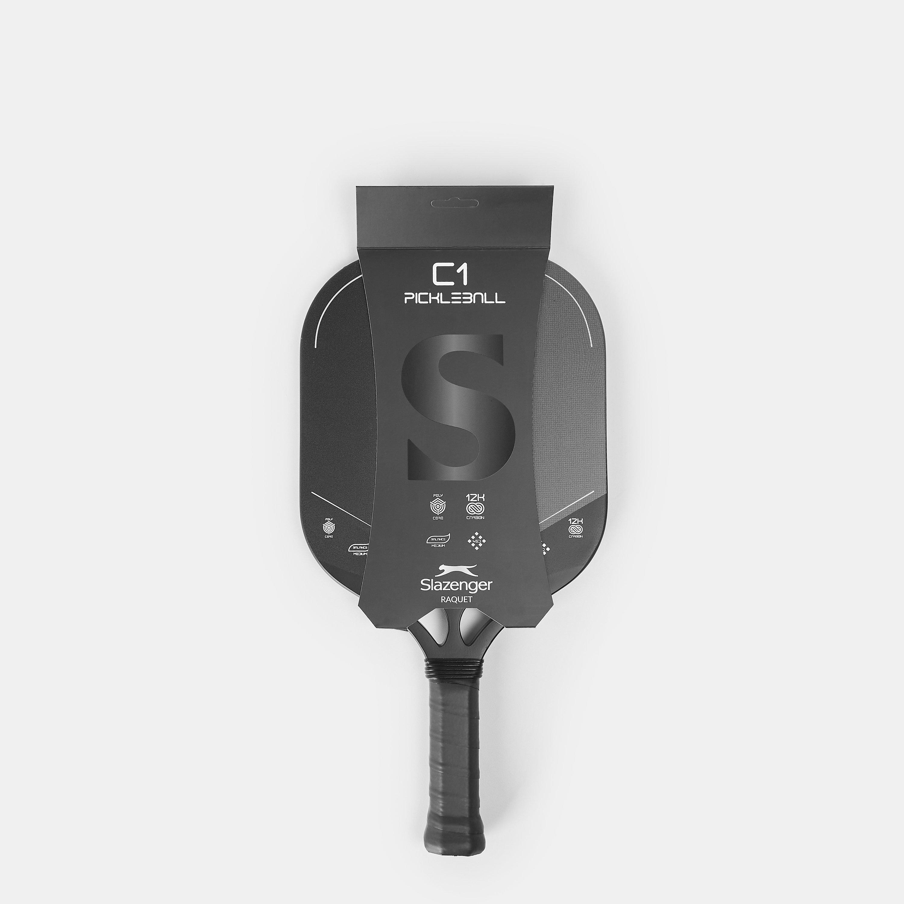 Crna - Slazenger - Adults Slaz Pickleball Rackets - 2