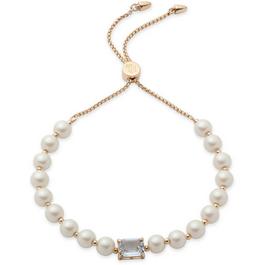 Ralph Lauren Lauren Ralph Lauren Pareidolia Pearl & Light Sapphire Gold Bracelet