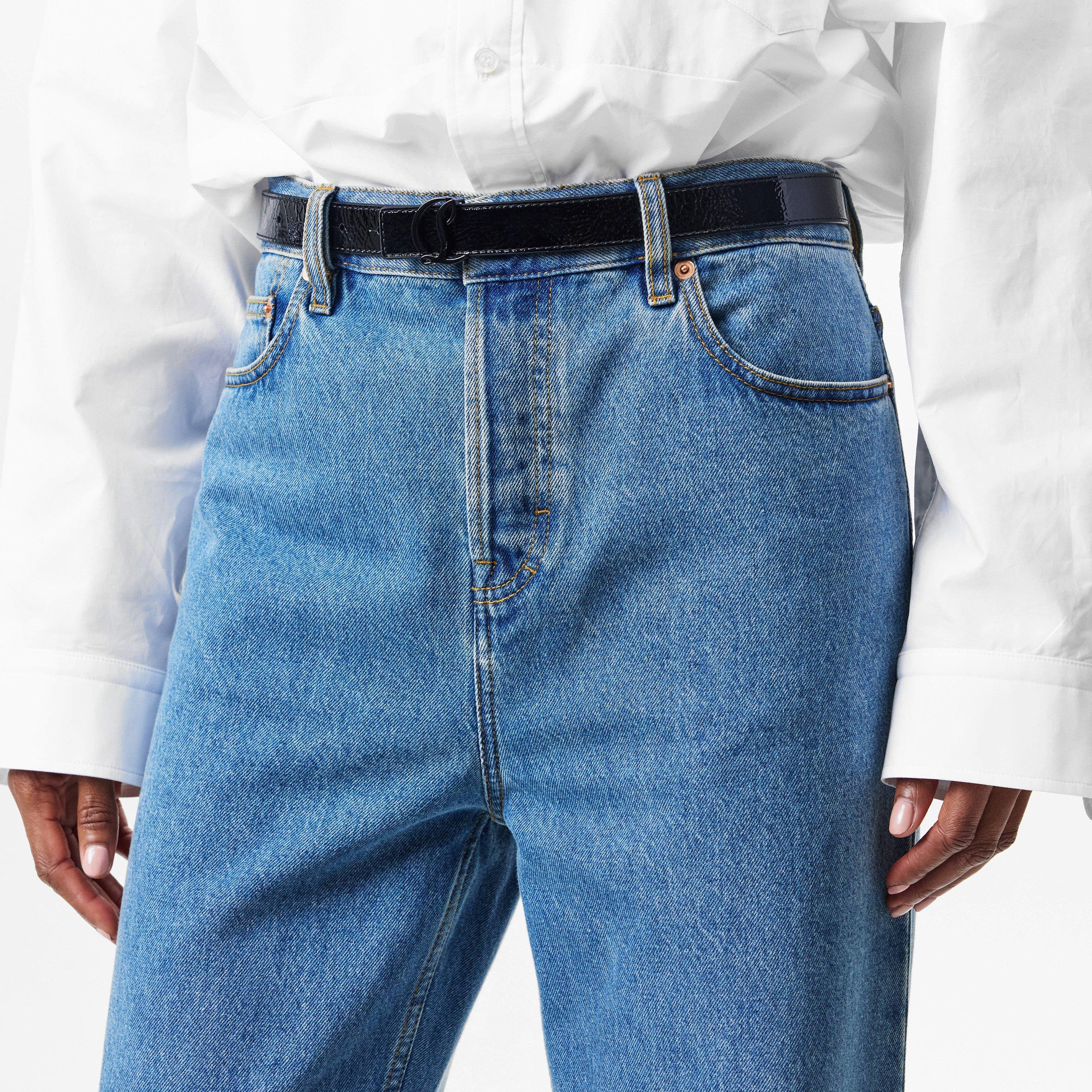 Black - Christian Louboutin - Loubi54 Reversible Belt - 3