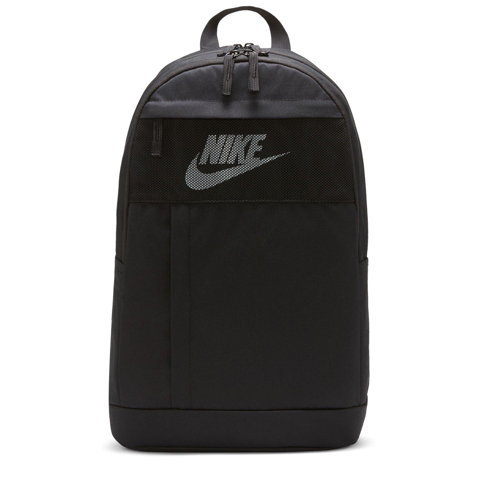 Nike Elemental Sports Backpack Black White School Gym Bag Padded Straps Mesh - Image 8
