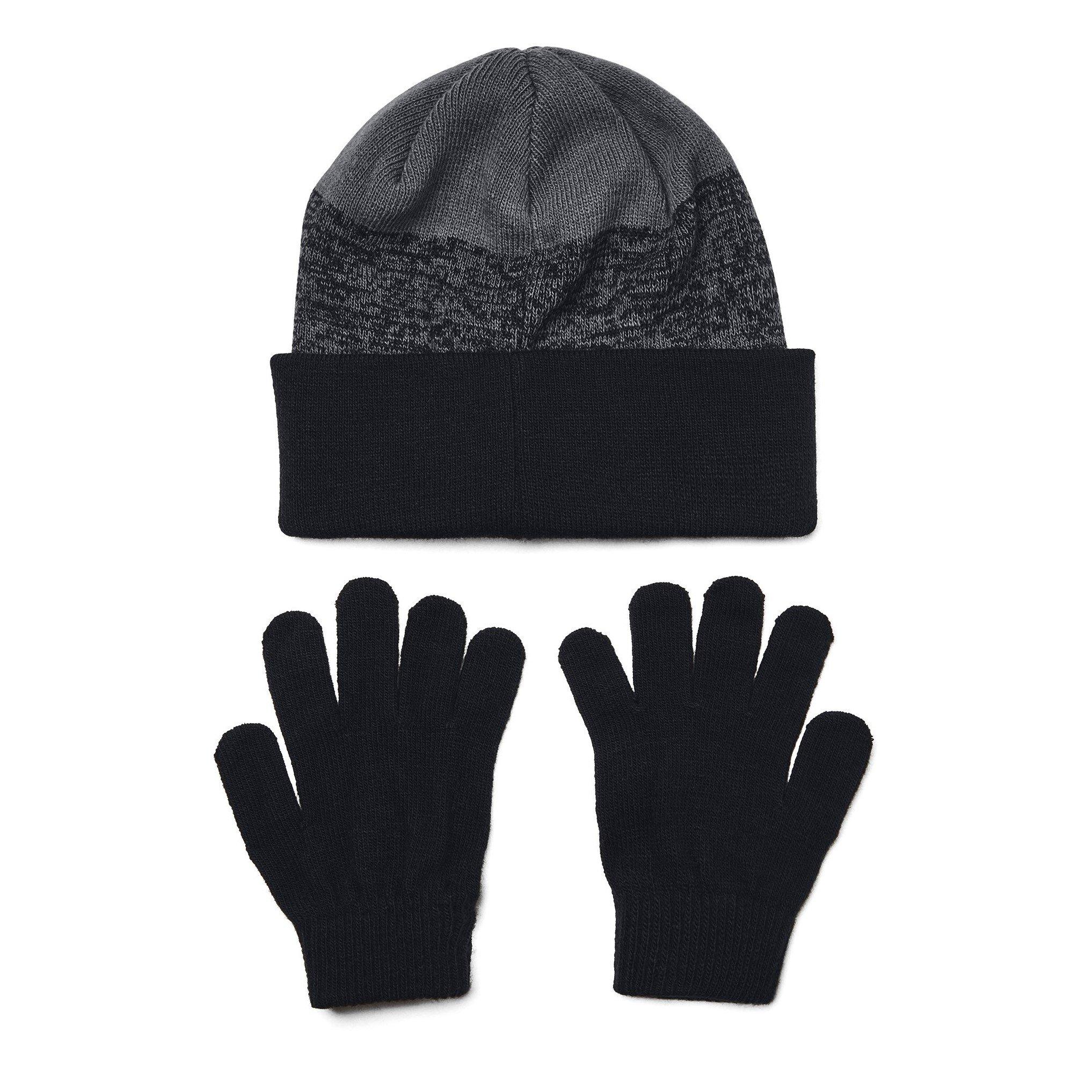 Schwarz - Under Armour - Beanie & Gloves Set - 2
