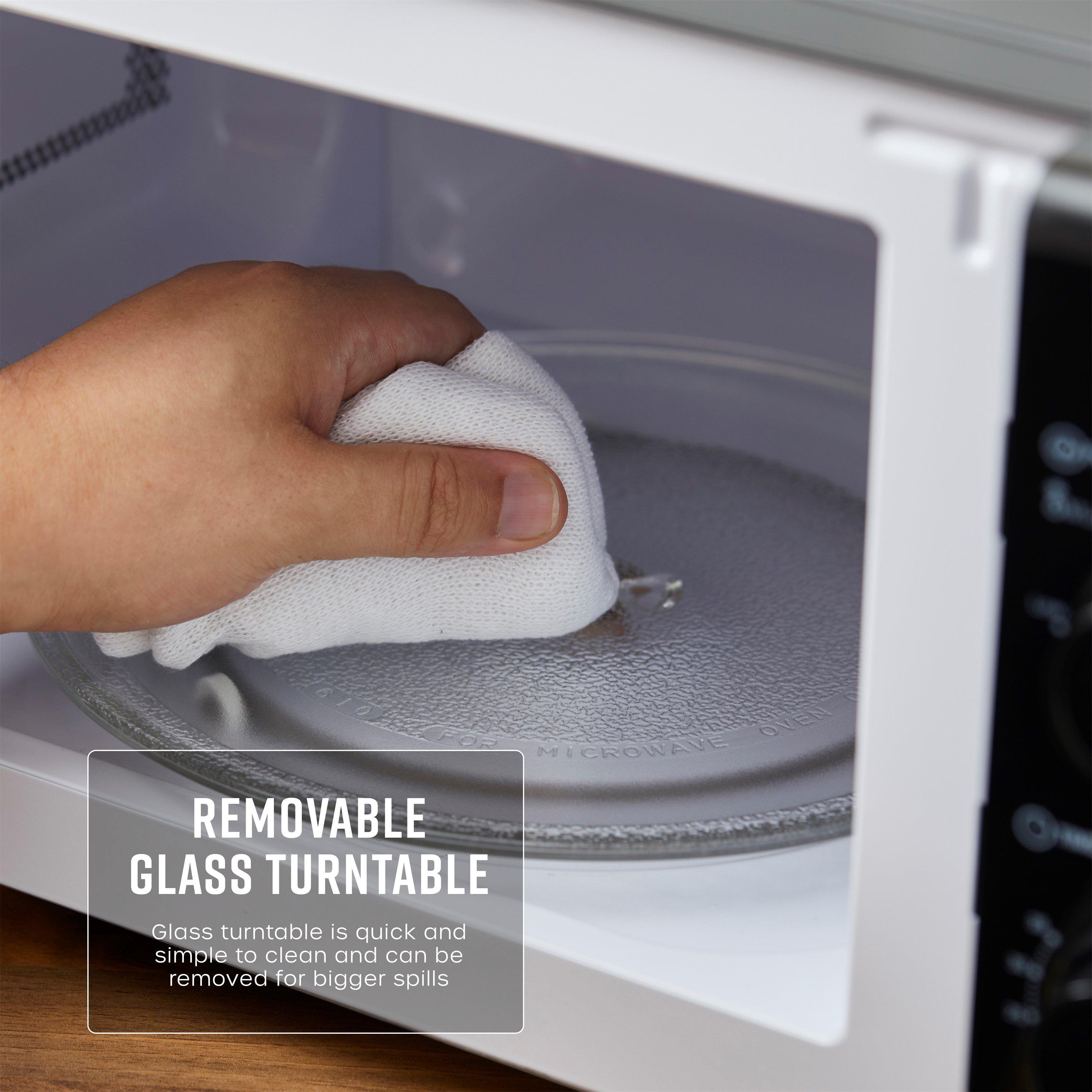 Black - Swan - 20L 700W Manual Microwave Black - 7