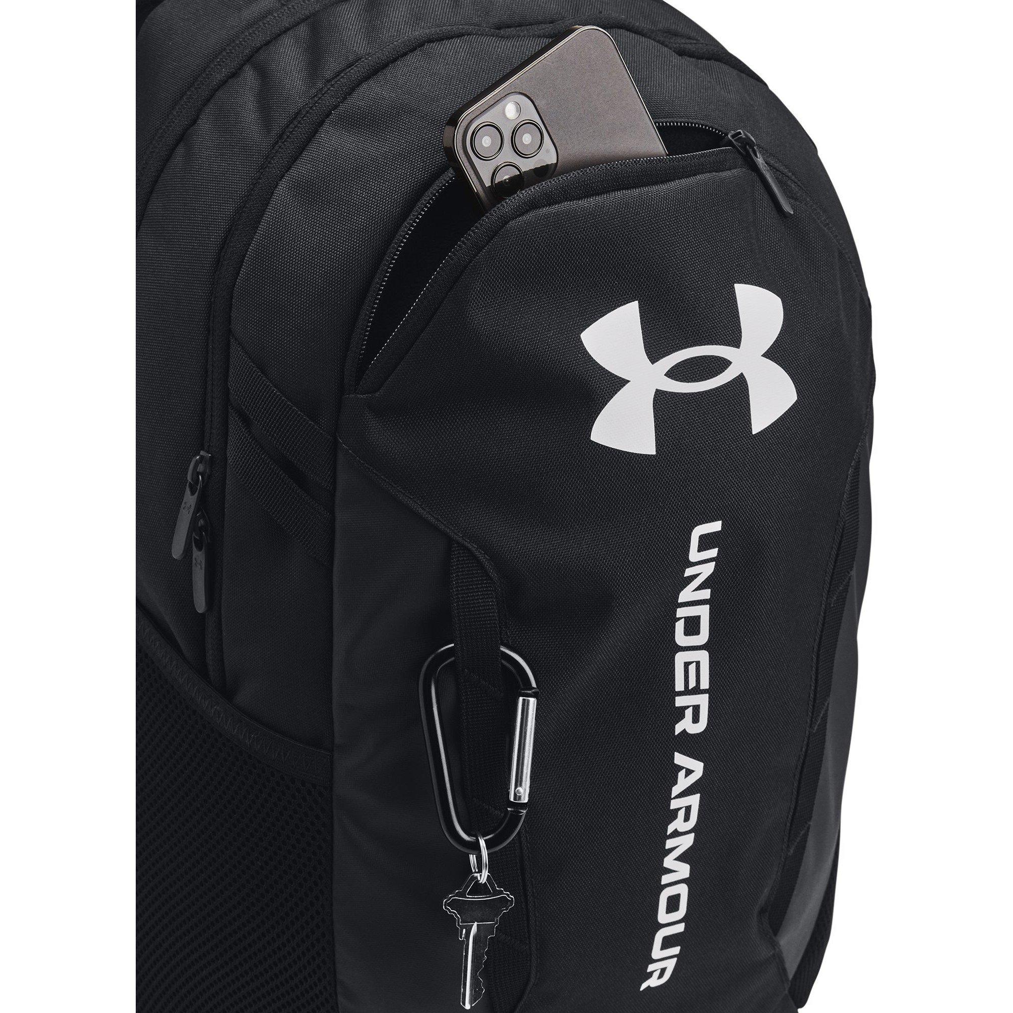 Black/Blk/White - Under Armour - Adults Hustle.0 Backpack - 4