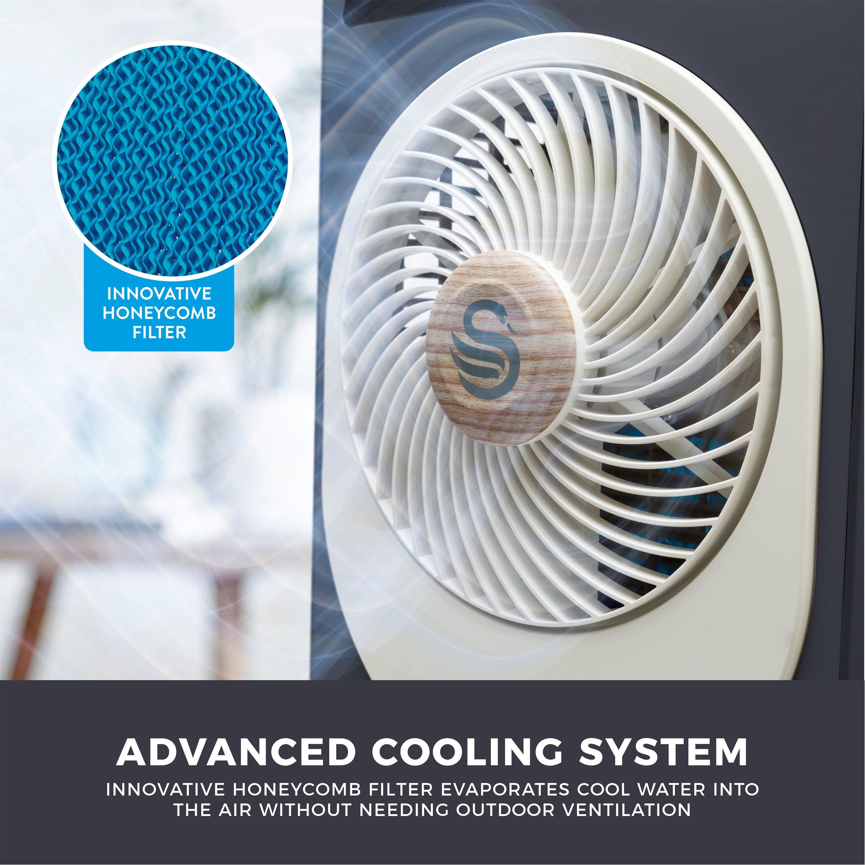 Grey - Swan - 5L Nordic Air Cooler - 4