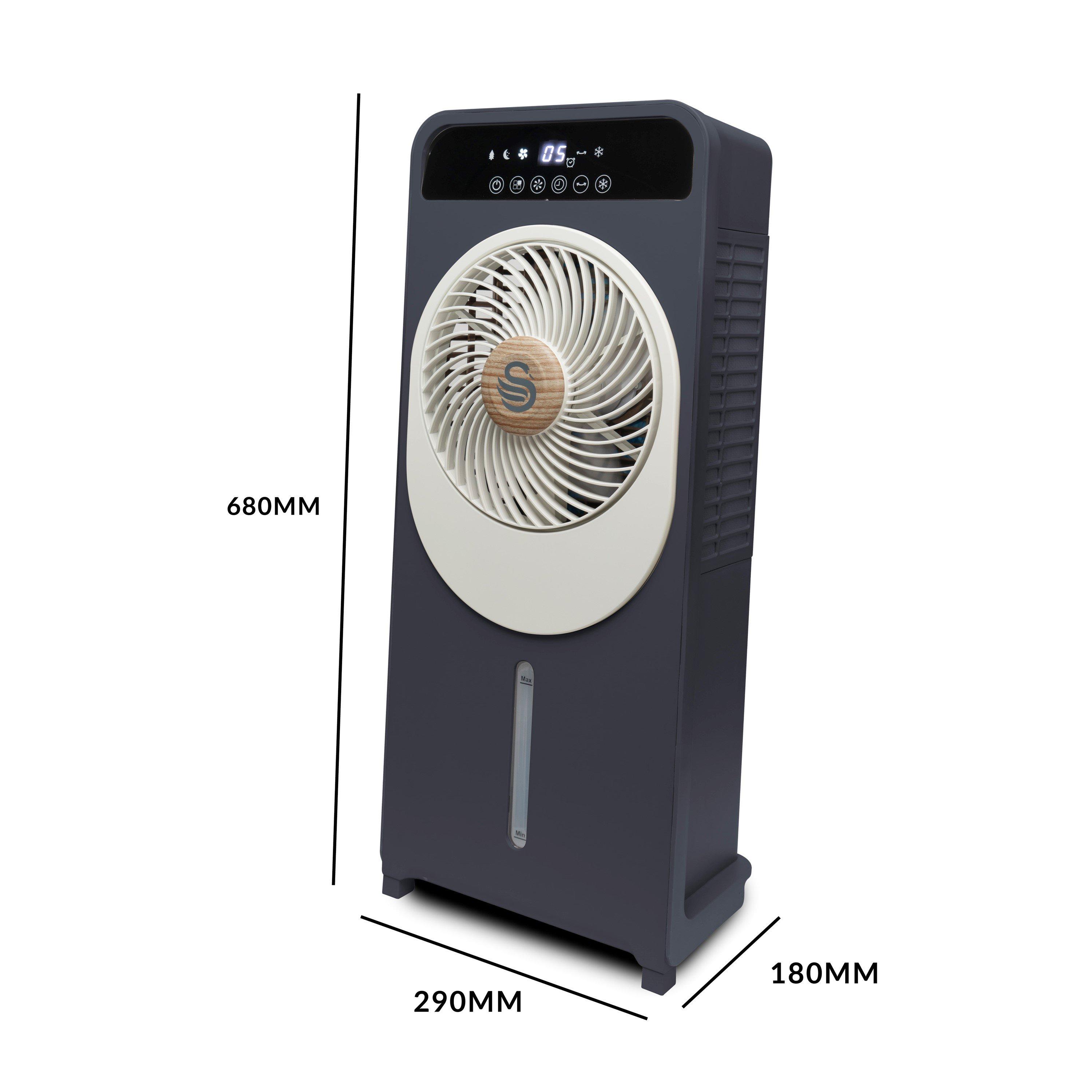 Grey - Swan - 5L Nordic Air Cooler - 8