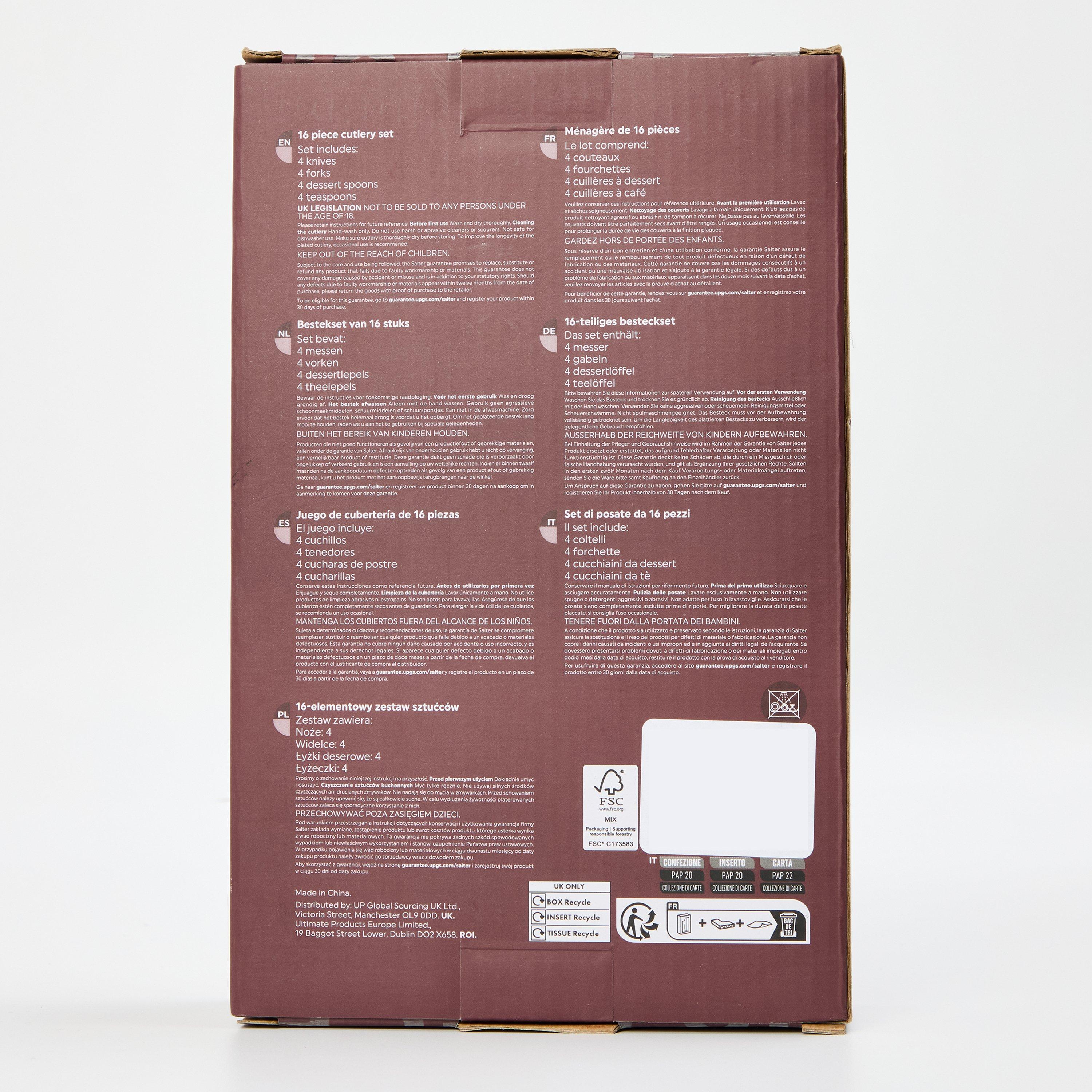 Gold - Salter - Chiltern Cutlery Set - 2