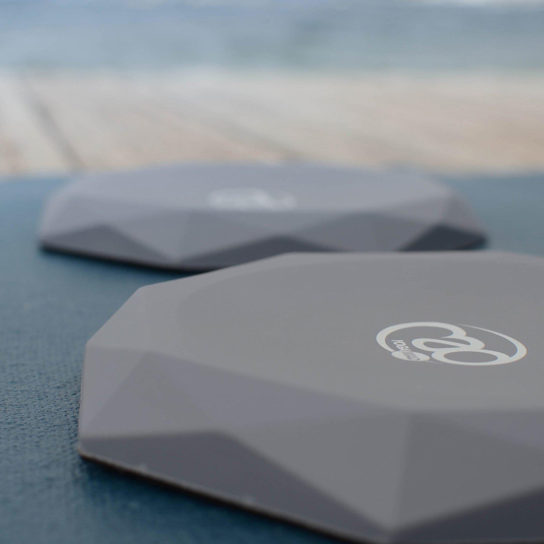 Grey - Fitness-Mad - PU Yoga Knee Supports - Pair Grey - 5