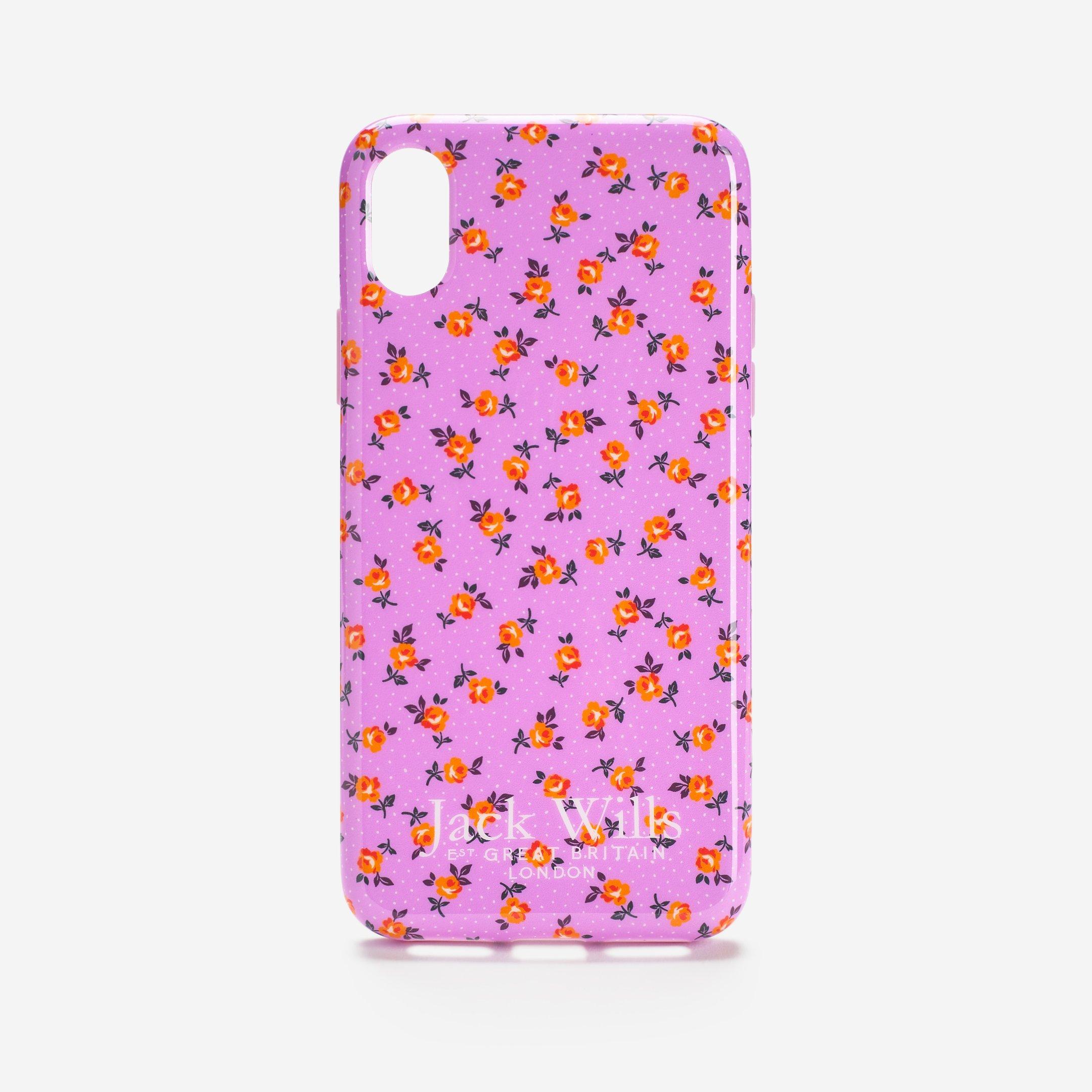 Jack Wills  Jack Iphone X Case - Lilac Floral