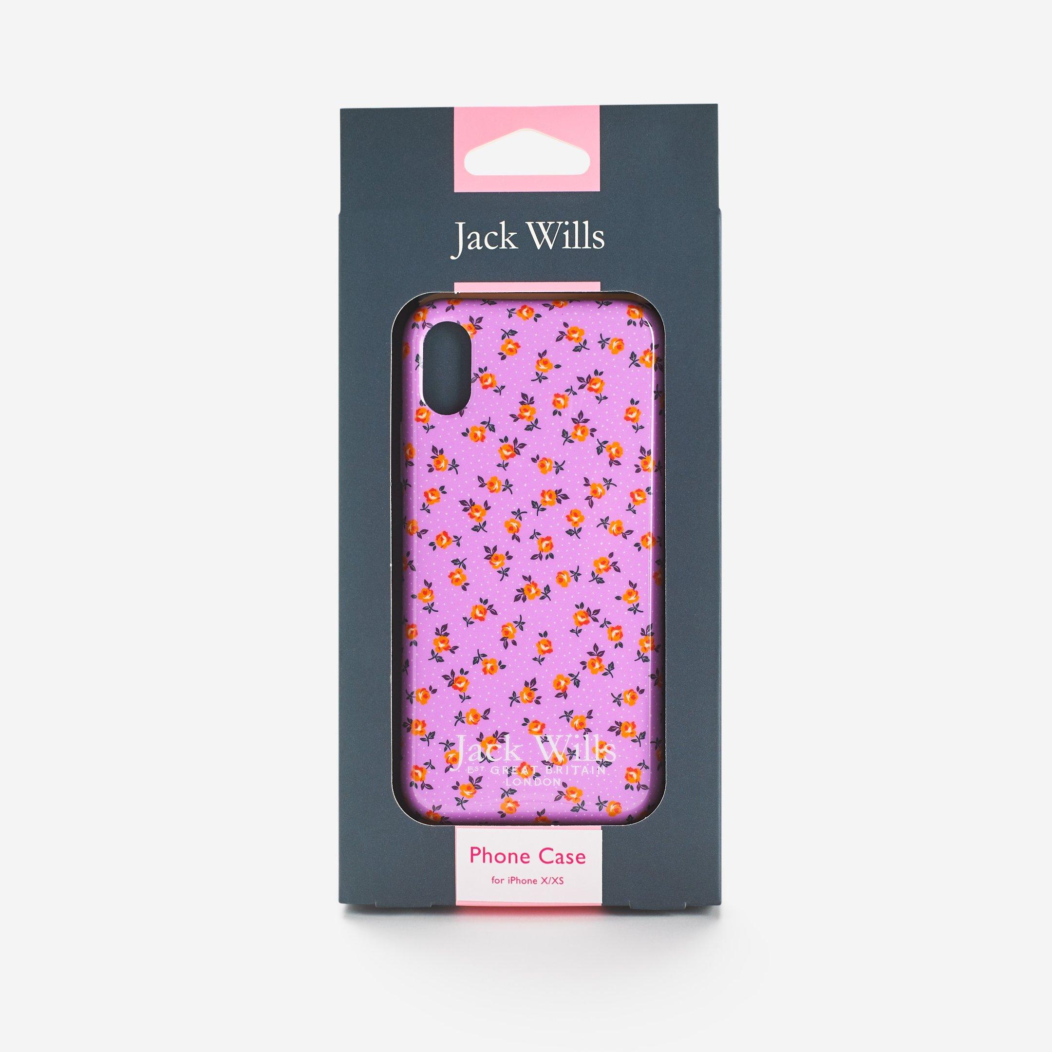 Lilac Floral - Jack Wills - iPhone X Case - 3