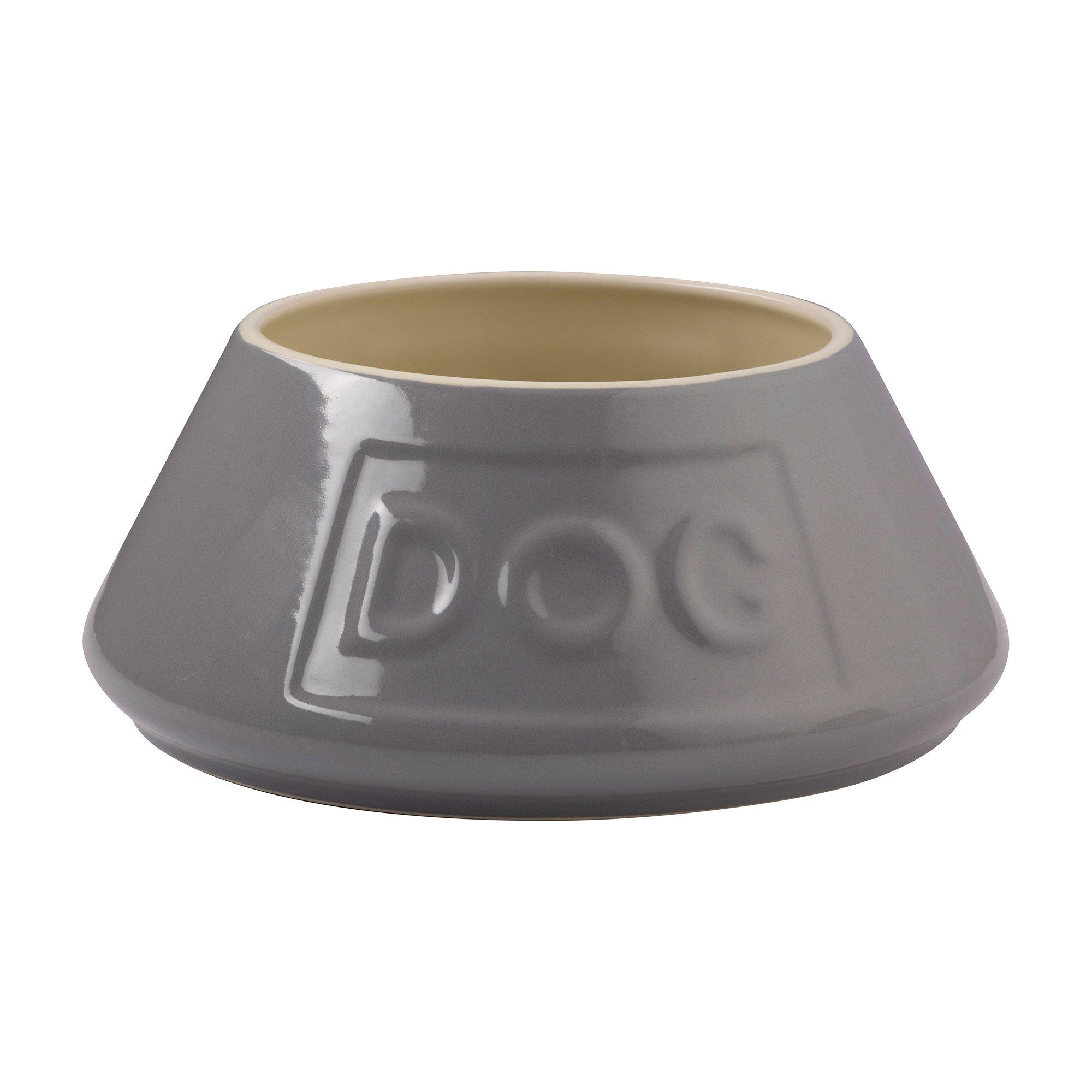 Grey - Mason Cash - Non-Tip Dog Bowl 21cm - 1