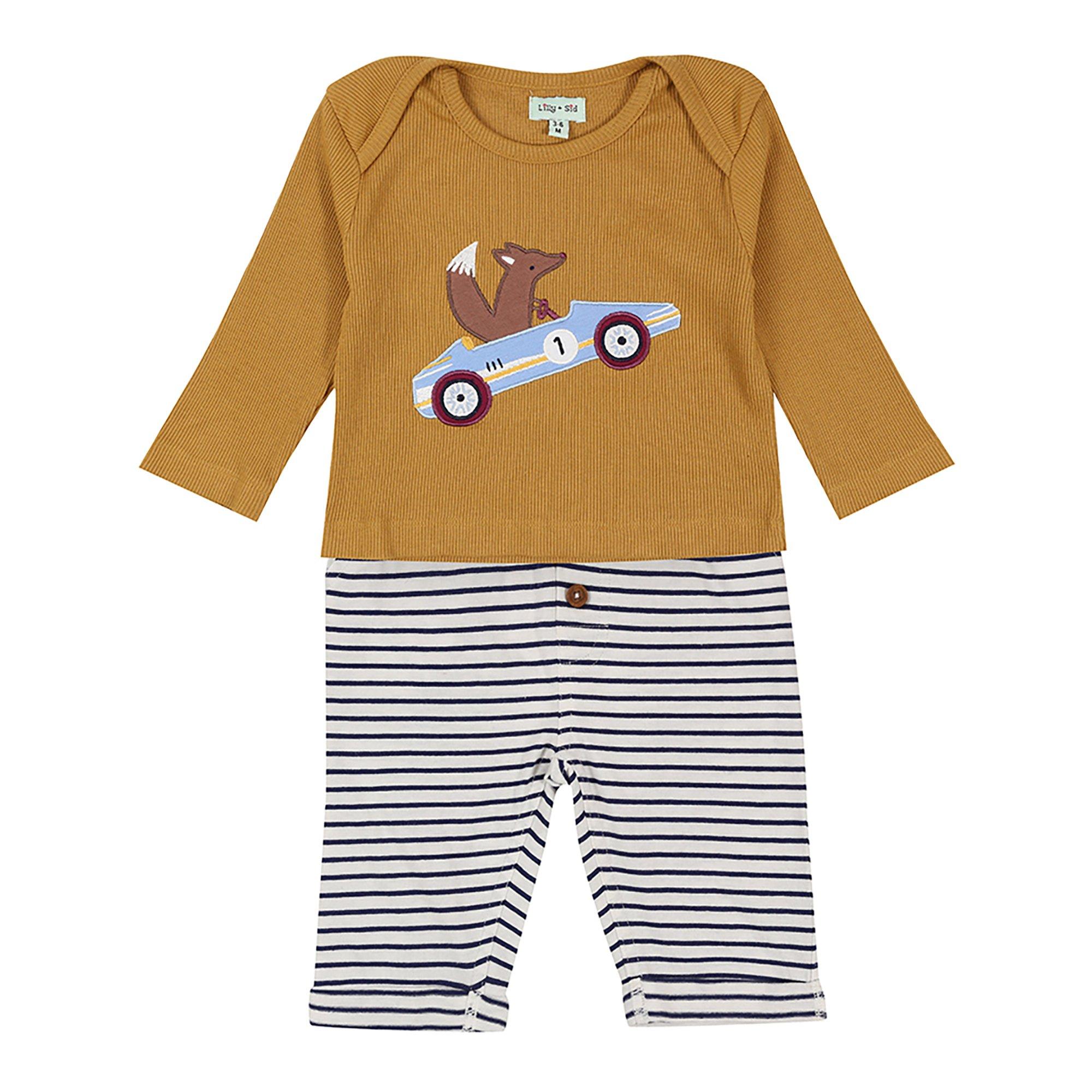 Lilly And Sid  Kids' Jersey Bodysuit -  - 0-3 Months