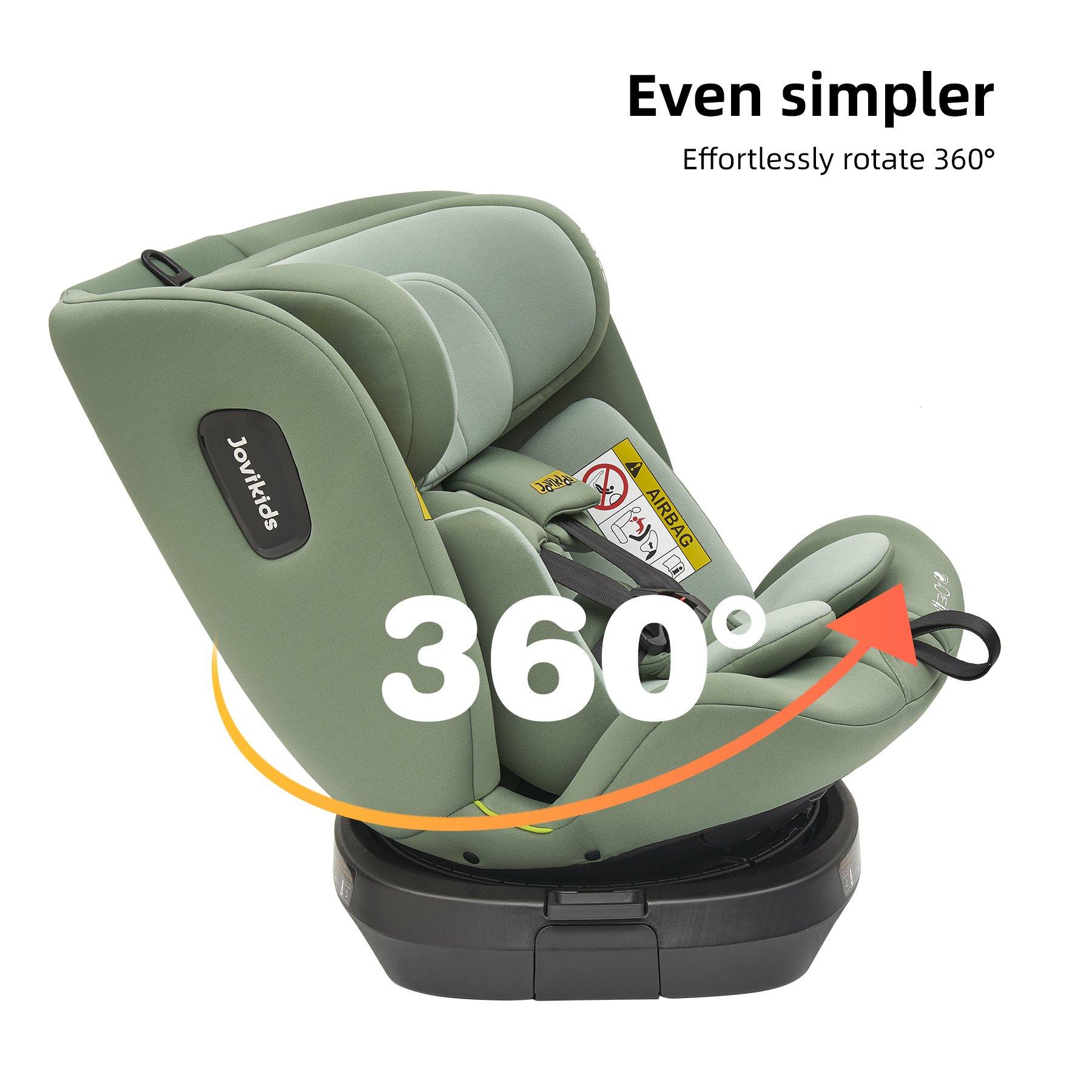 Green - JoviKids - JoviKids Ranger TT Spin Car Seat - Green - 6