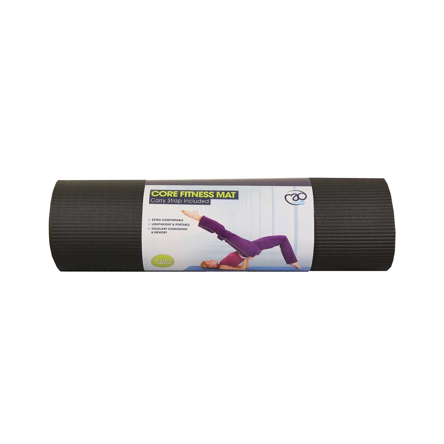 Black - Fitness-Mad - Core Fitness Mat - 10mm Turqouise - 5