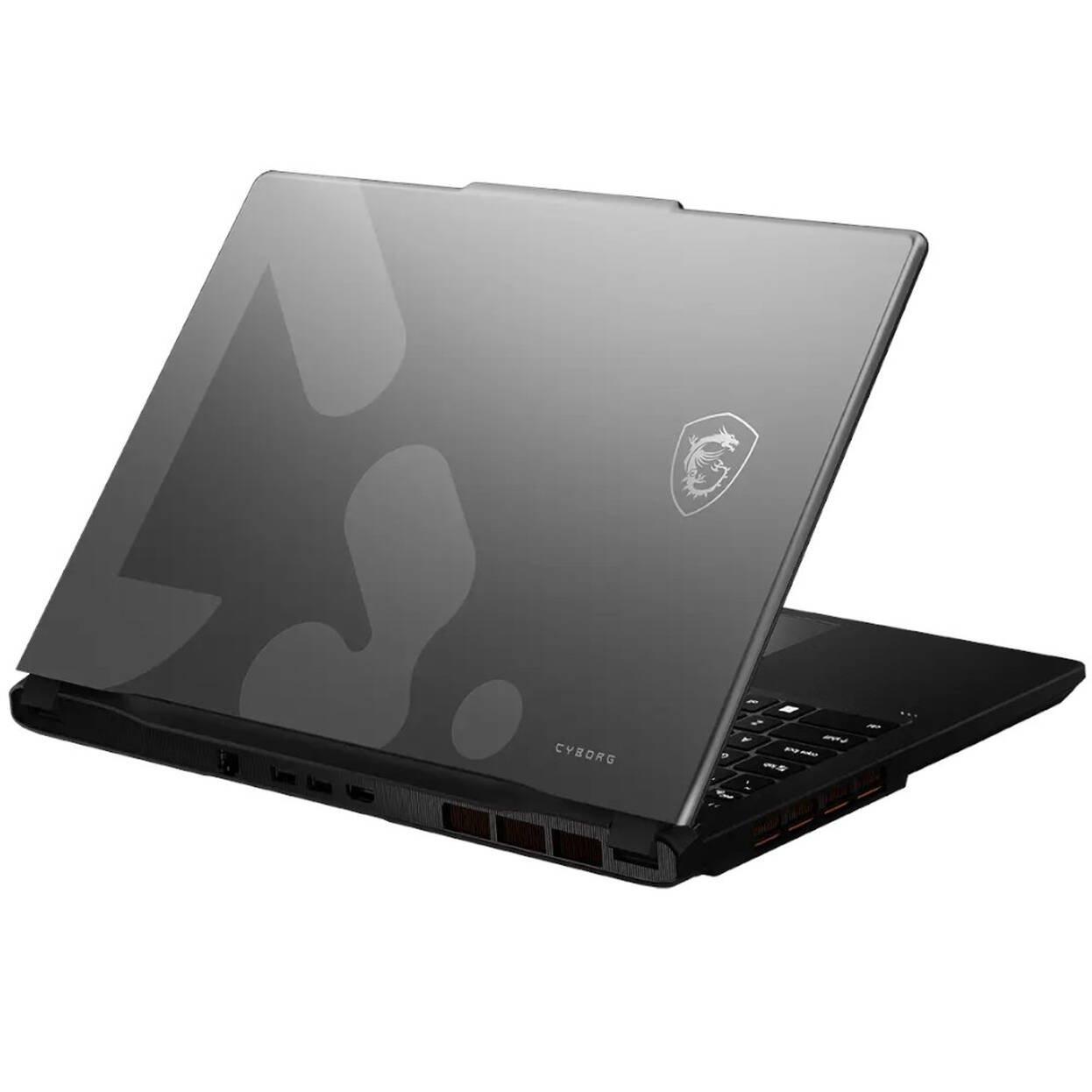 Zwart - MSI - MSI Cyborg 15 15.6 FHD 144Hz Gaming Laptop - Core 7 240H 16GB RAM 512GB SSD RTX 5060 - 4