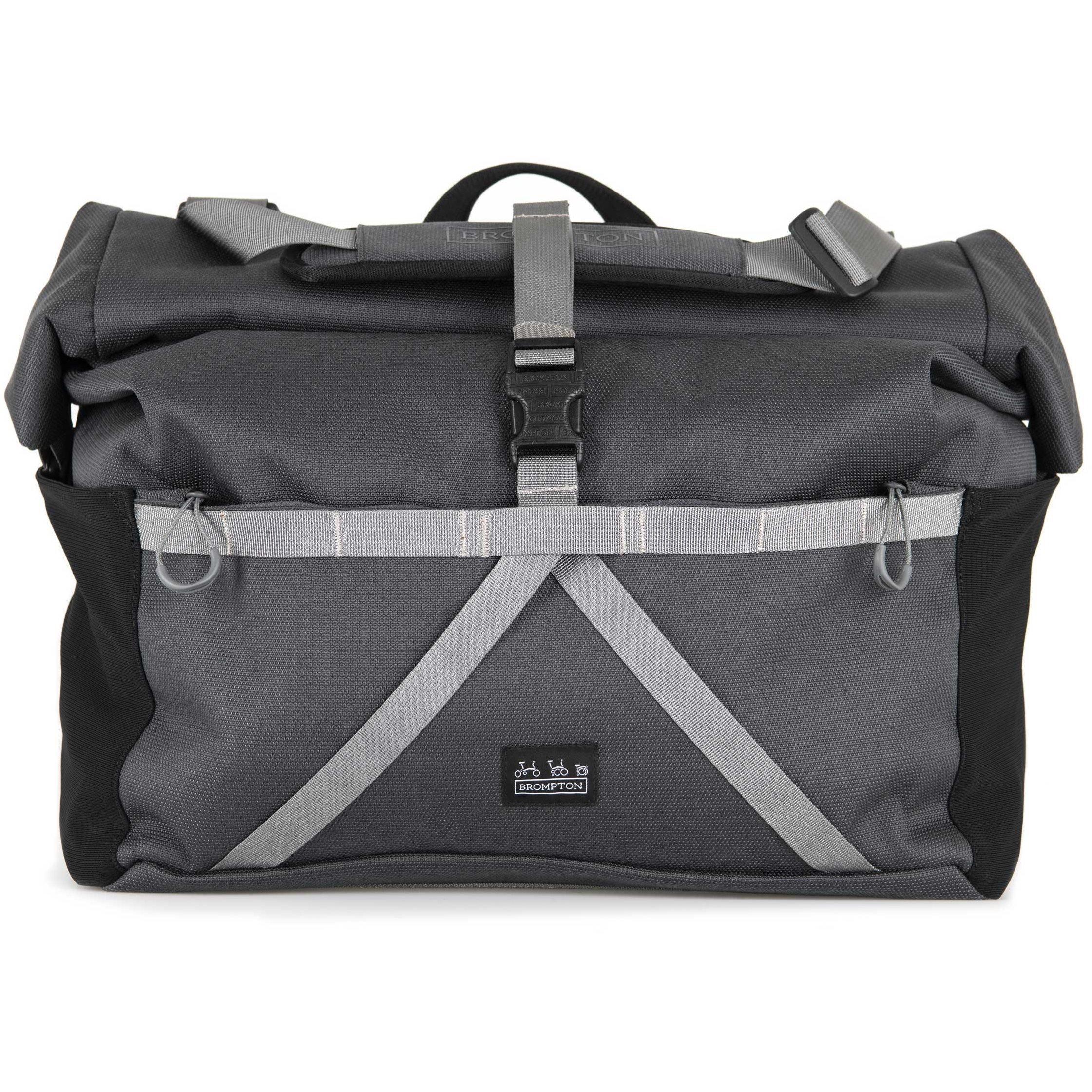 Grey - Brompton - Borough Roll Top  Bag -  Large Grey - 1