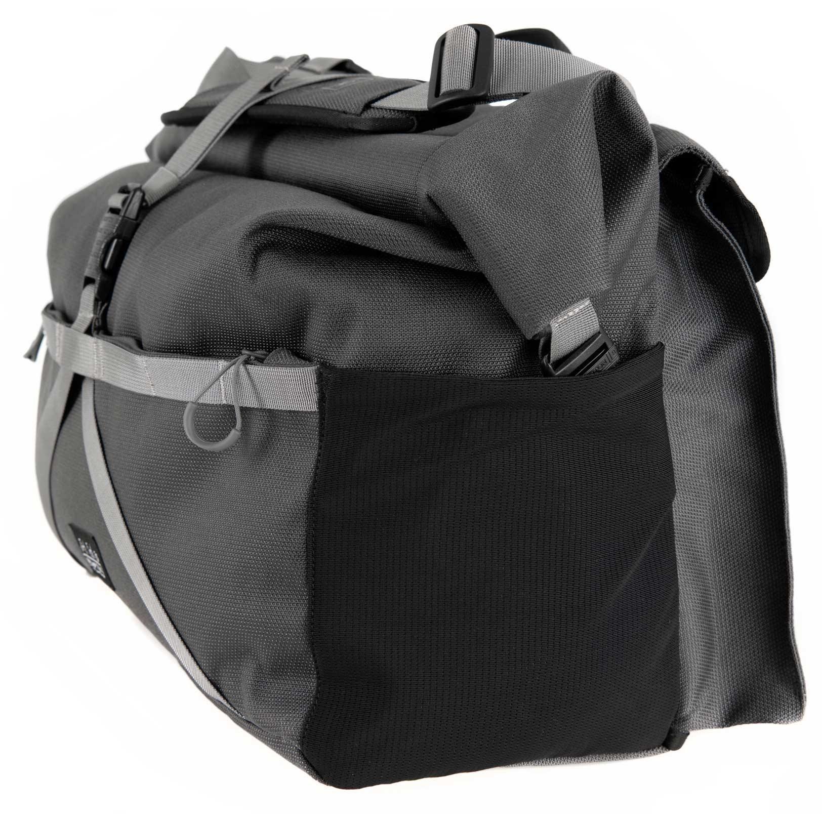 Grey - Brompton - Borough Roll Top  Bag -  Large Grey - 3