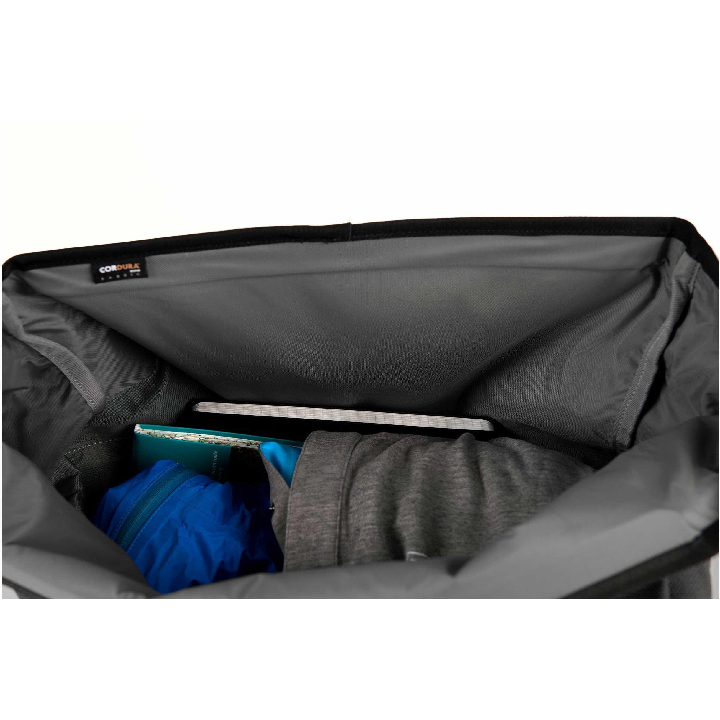Grey - Brompton - Borough Roll Top  Bag -  Large Grey - 4