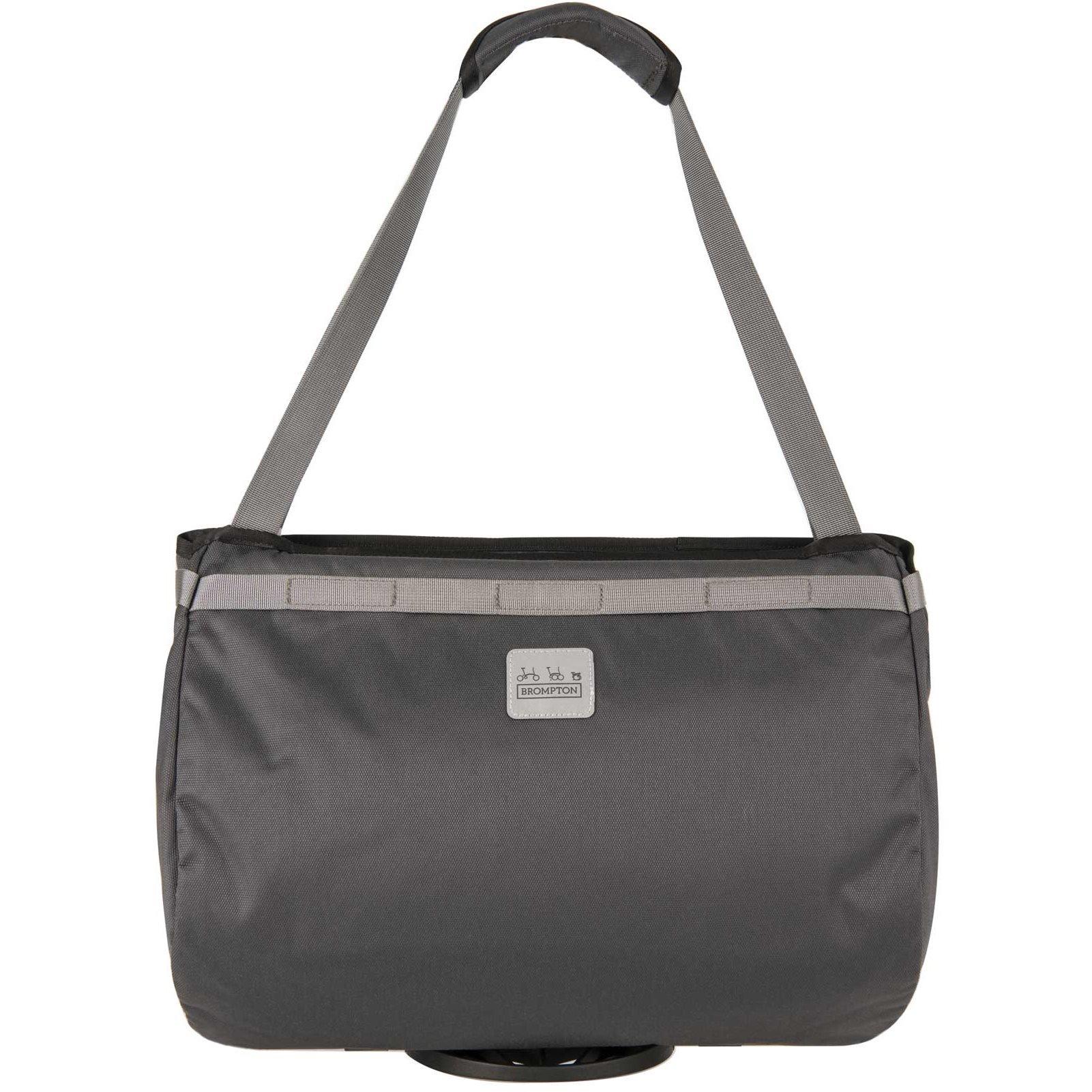 Grey - Brompton - Borough Basket Bag With Frame - Large - 2